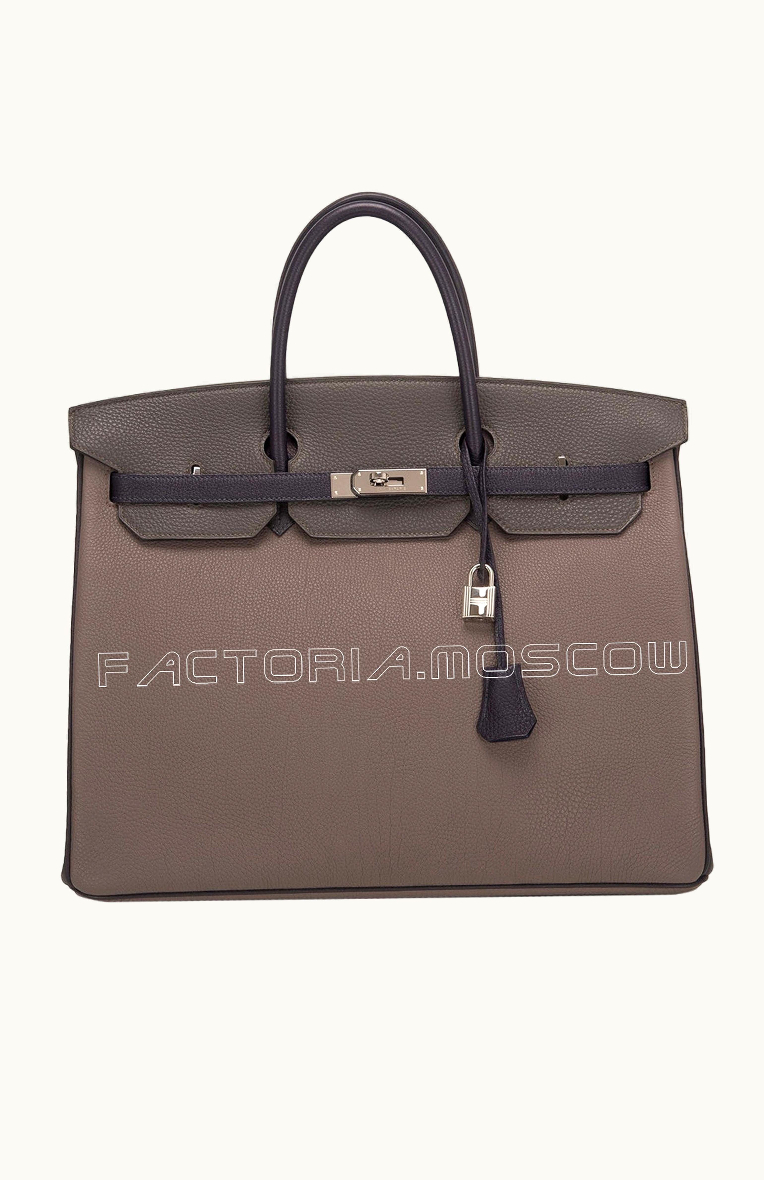 Hermès Hermès Birkin 40cm - Graphite - Swift - Sellier - Palladium (PHW)