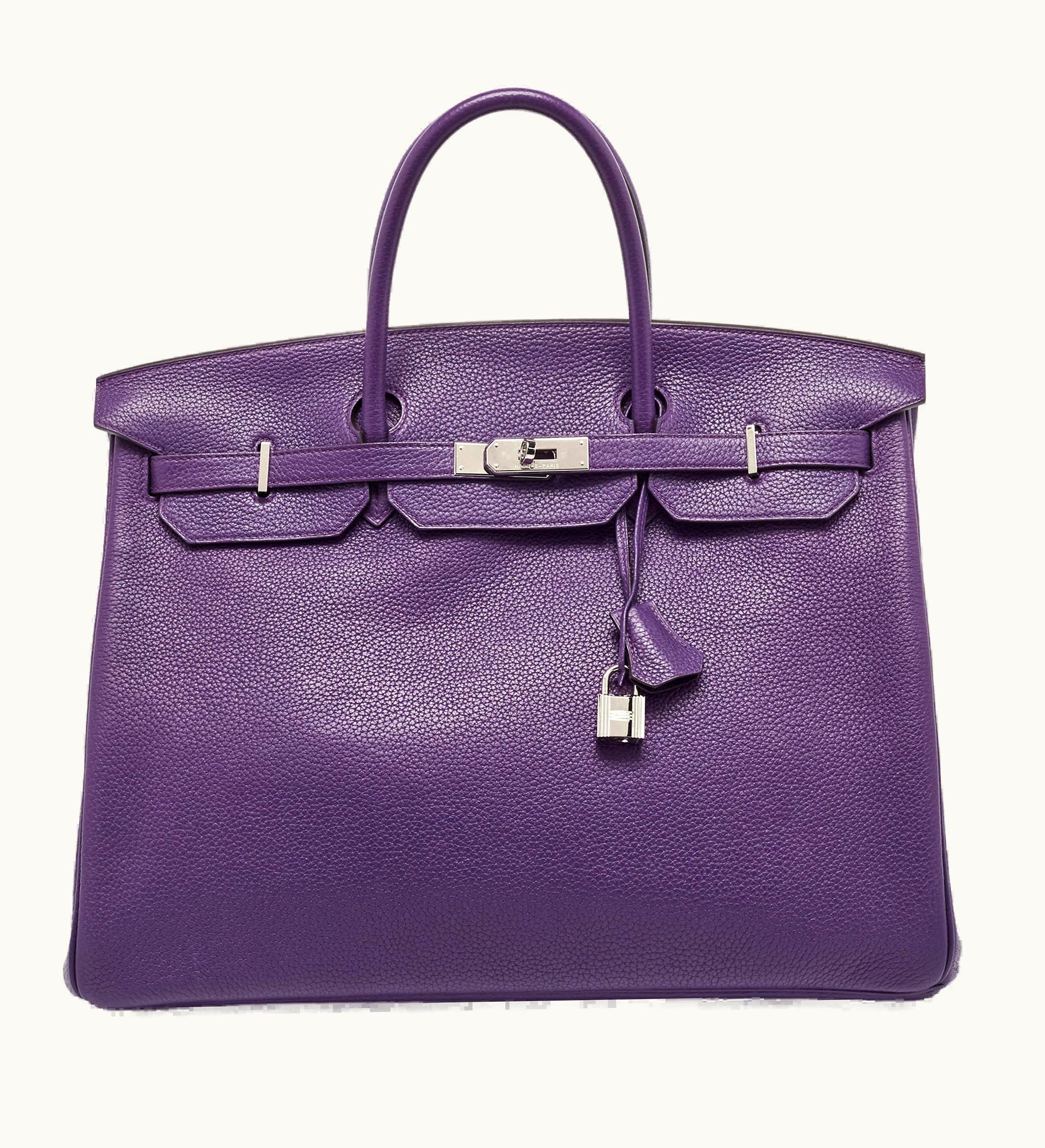 Hermès Hermès Birkin 40cm - Ultraviolet - Togo - Retourne - Palladium (PHW)