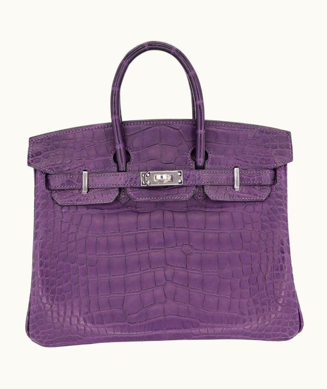 Hermès Hermès Birkin 40cm - Amethyst - Swift - Retourne - Palladium (PHW)
