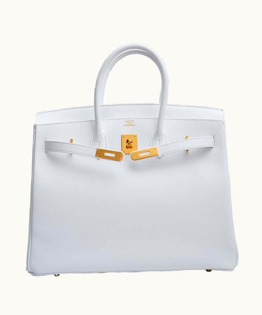 Hermès Hermès Birkin 40cm - Blanc - Togo - Sellier - Gold (GHW)