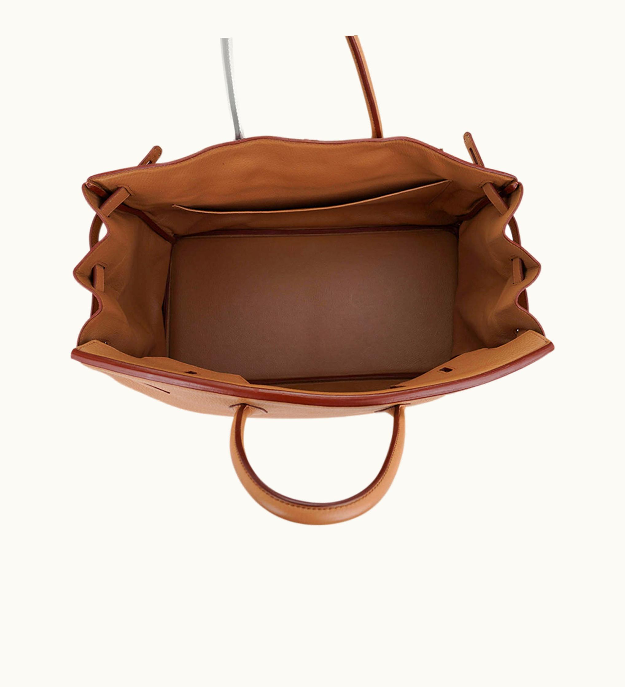 Hermès Hermès Birkin 40cm - Tabac Camel - Epsom - Sellier - Palladium (PHW)