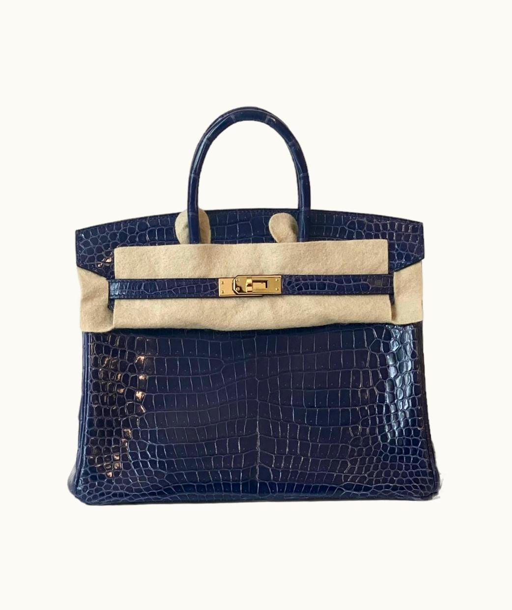 Hermès Hermès Birkin 42cm - Bleu Encre - Clemence - Retourne - Gold (GHW)