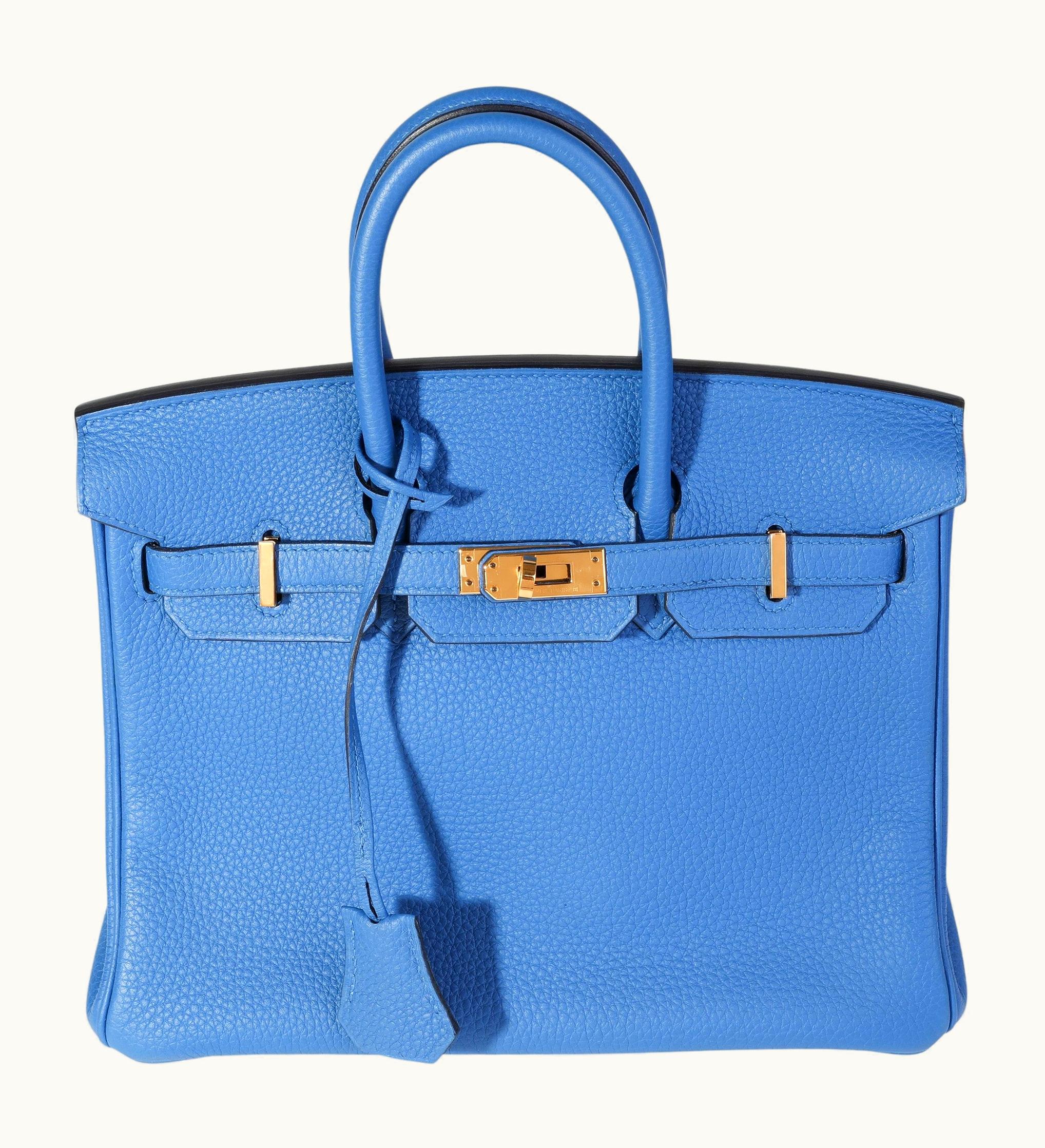 Hermès Hermès Birkin 42cm - Bleu Hydra - Swift - Sellier - Gold (GHW)