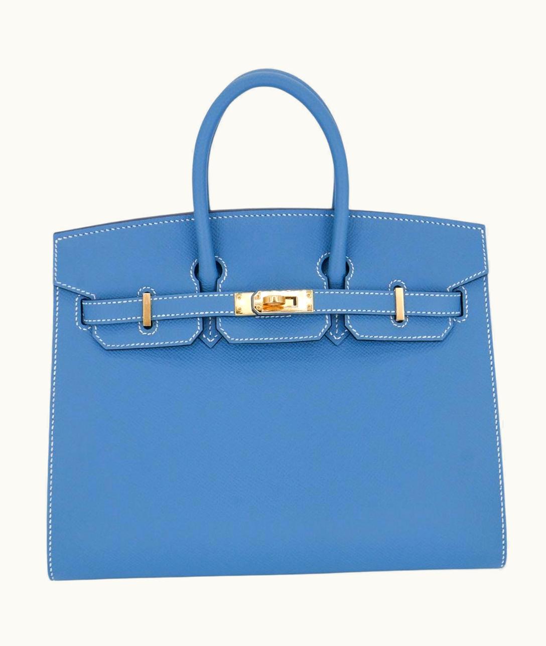 Hermès Hermès Birkin 42cm - Bleu Jean - Swift - Sellier - Gold (GHW)