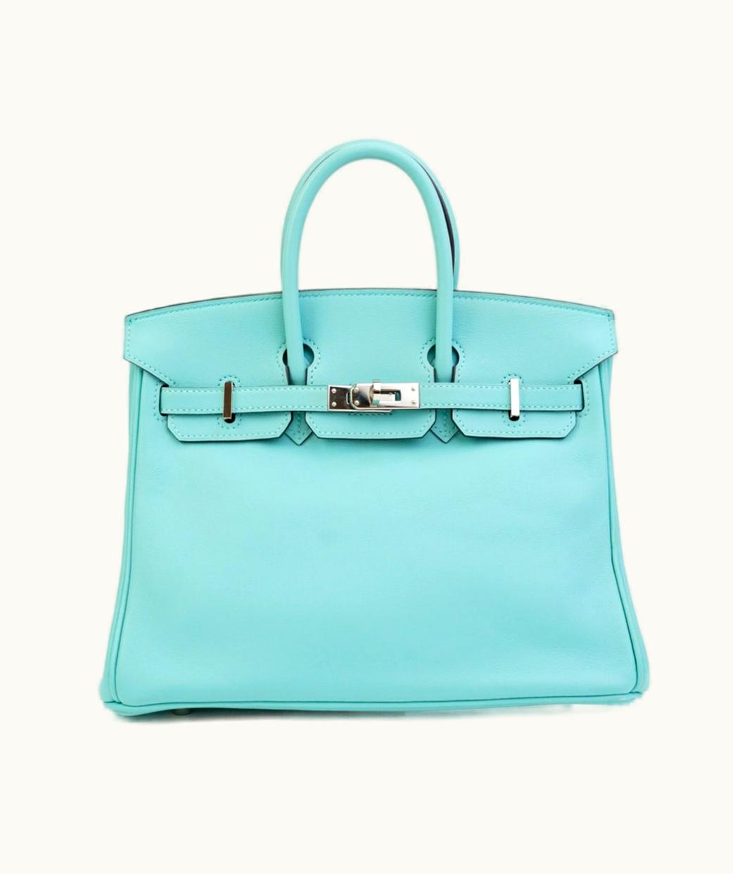 Hermès Hermès Birkin 42cm - Bleu Atoll - Swift - Retourne - Palladium (PHW)