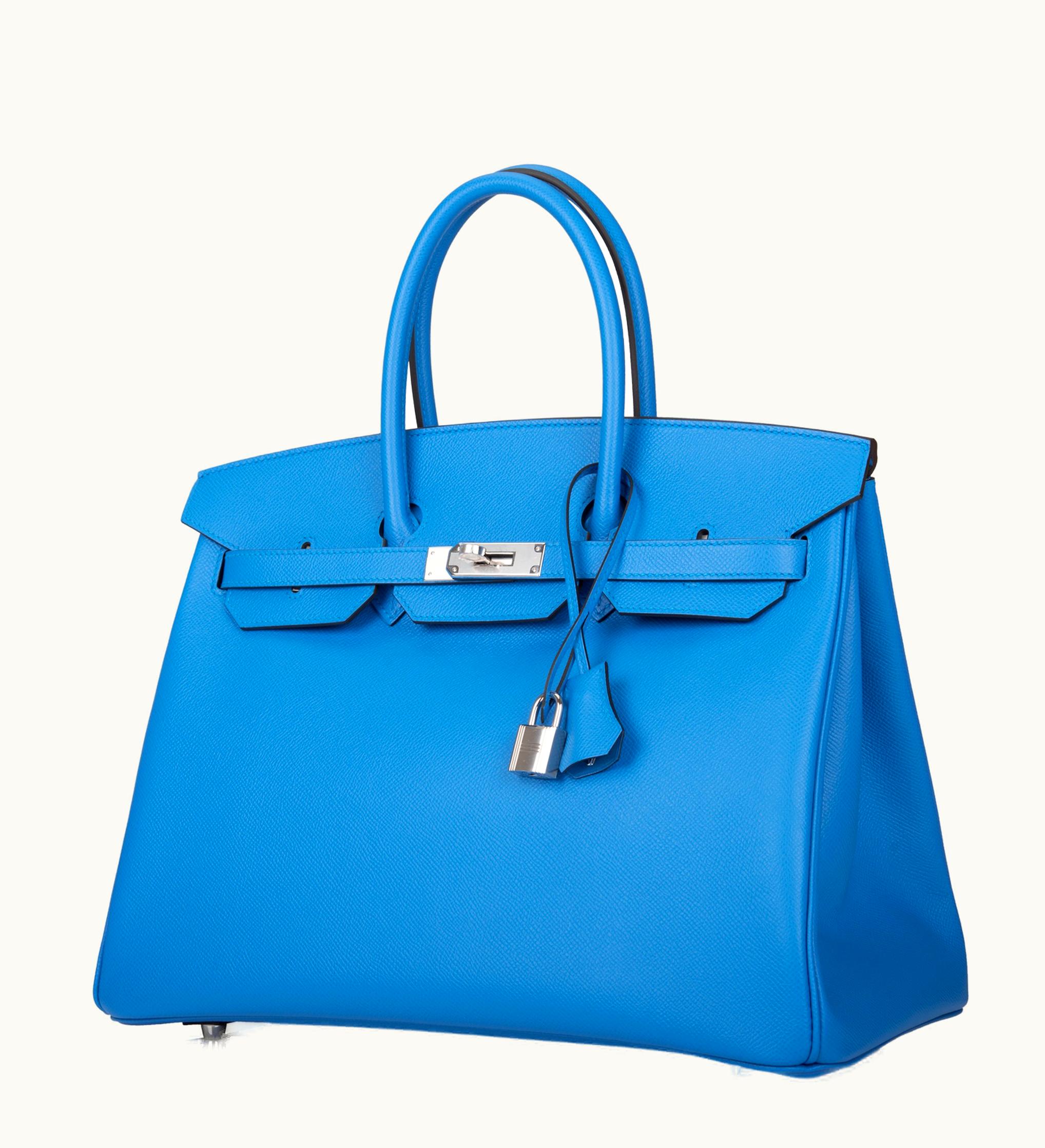 Hermès Hermès Birkin 42cm - Bleu Zanzibar - Epsom - Retourne - Palladium (PHW)