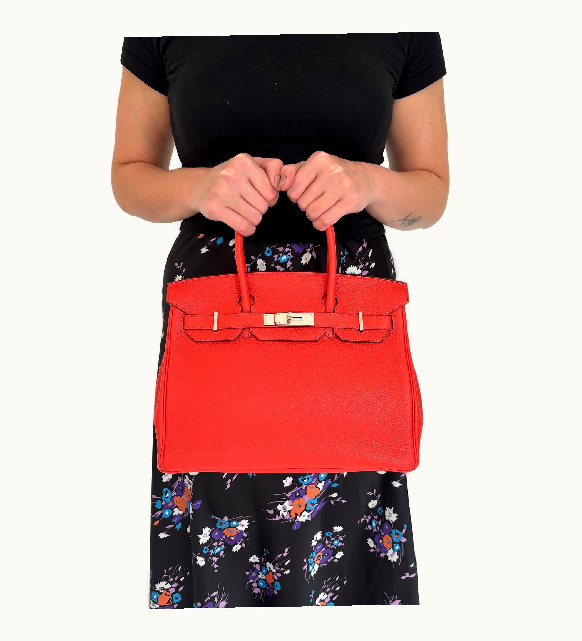 Hermès Hermès Birkin 42cm - Rouge Pivoine - Clemence - Sellier - Palladium (PHW)