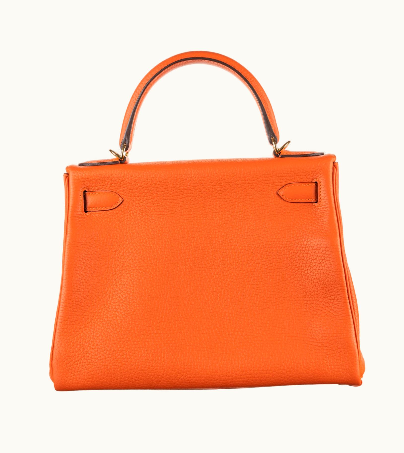 Hermès Hermès Birkin 42cm - Feu - Clemence - Retourne - Gold (GHW)