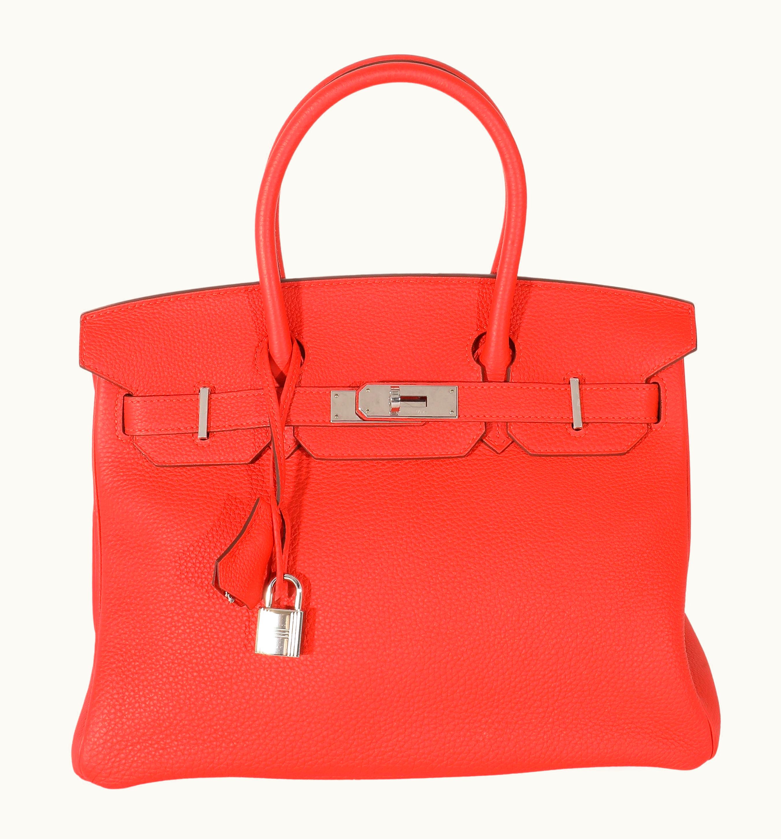 Hermès Hermès Birkin 42cm - Capucine - Epsom - Retourne - Palladium (PHW)