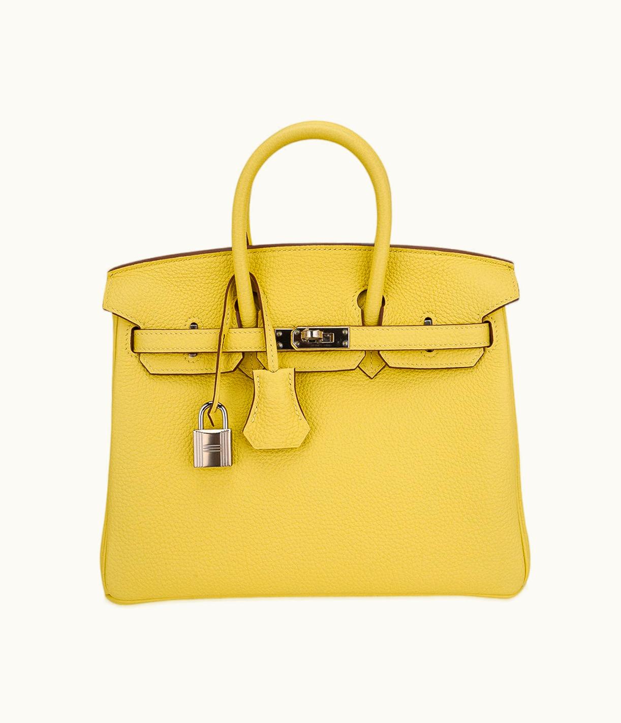 Hermès Hermès Birkin 42cm - Jaune Poussin - Swift - Sellier - Palladium (PHW)