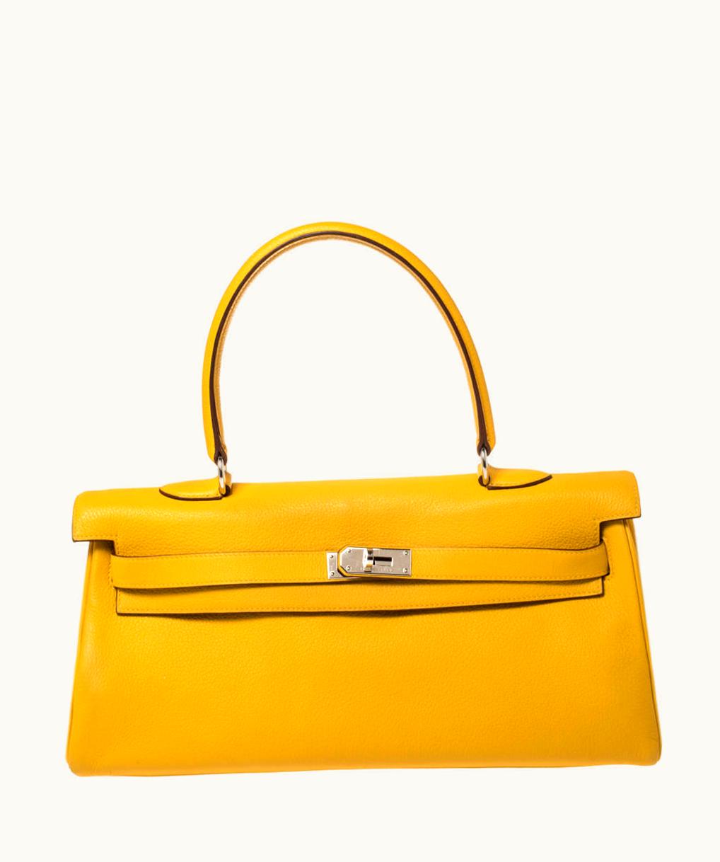 Hermès Hermès Birkin 42cm - Jaune Ambre - Epsom - Retourne - Palladium (PHW)