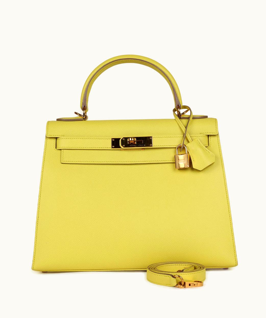 Hermès Hermès Birkin 42cm - Soufre - Togo - Sellier - Gold (GHW)