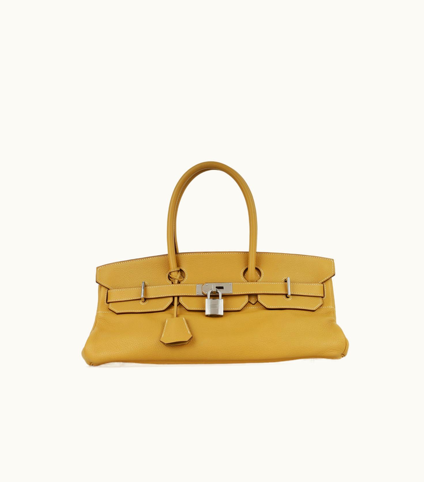 Hermès Hermès Birkin 42cm - Curry - Epsom - Retourne - Palladium (PHW)
