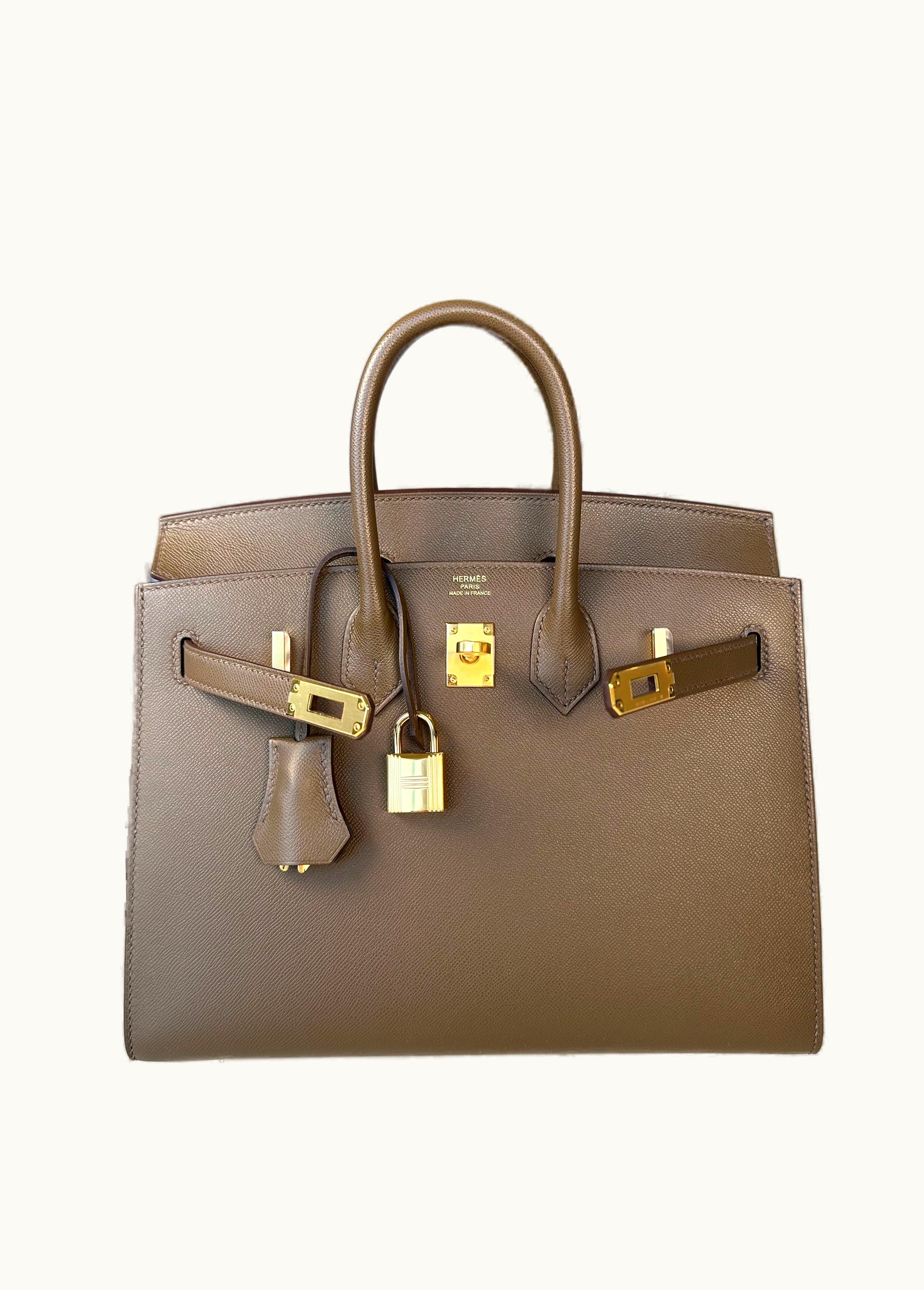 Hermès Hermès Birkin 42cm - Toundra - Clemence - Sellier - Gold (GHW)