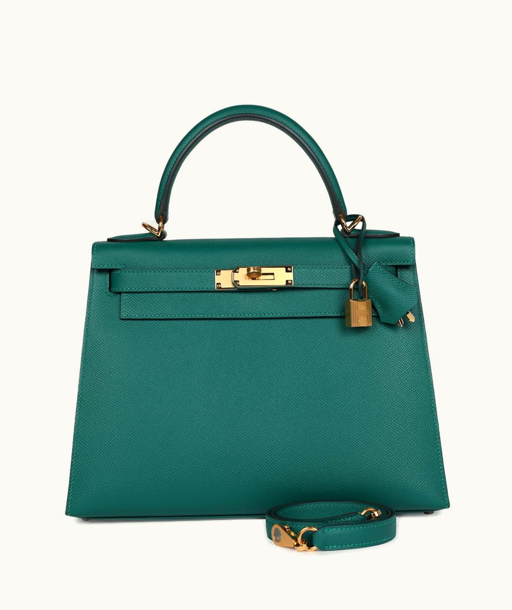 Hermès Hermès Birkin 42cm - Malachite - Swift - Sellier - Gold (GHW)