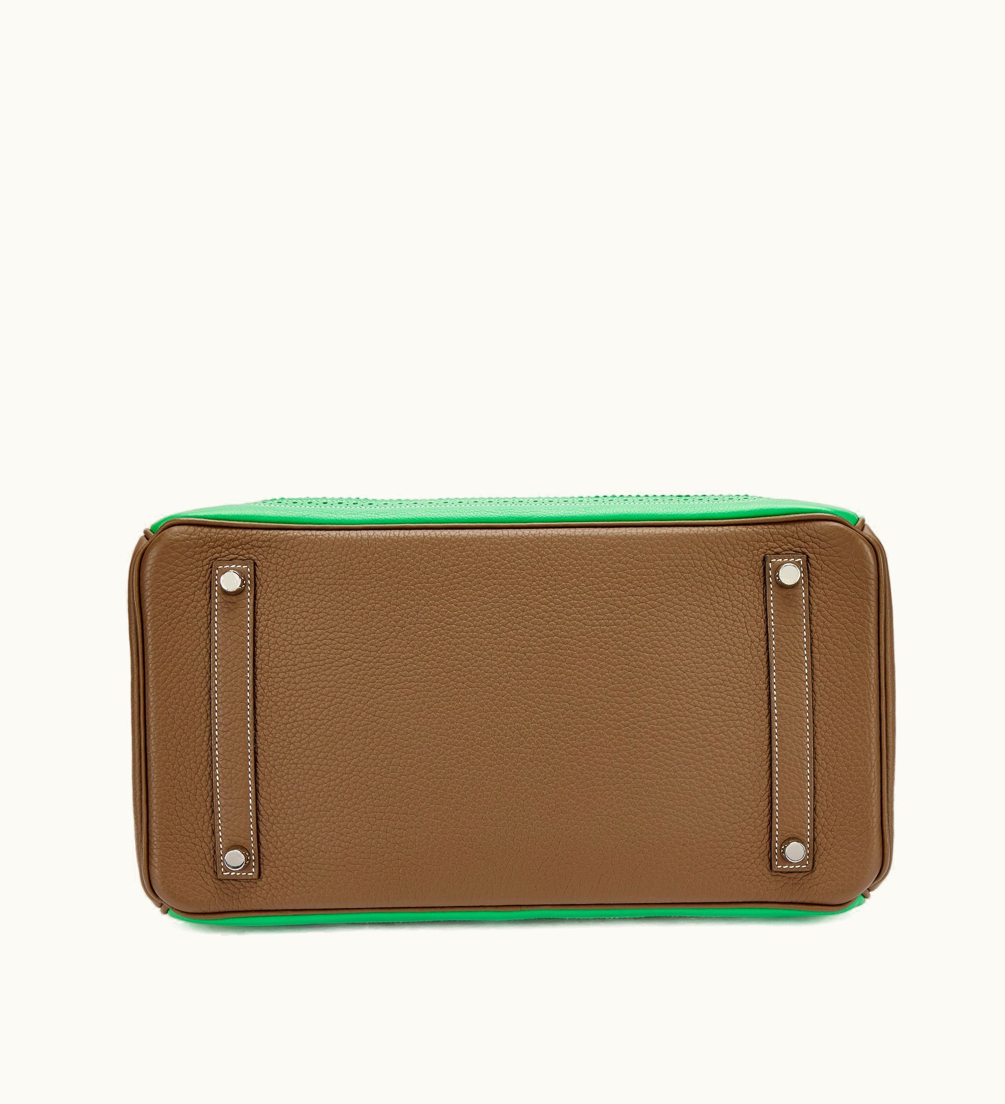 Hermès Hermès Birkin 42cm - Bambou - Togo - Retourne - Palladium (PHW)