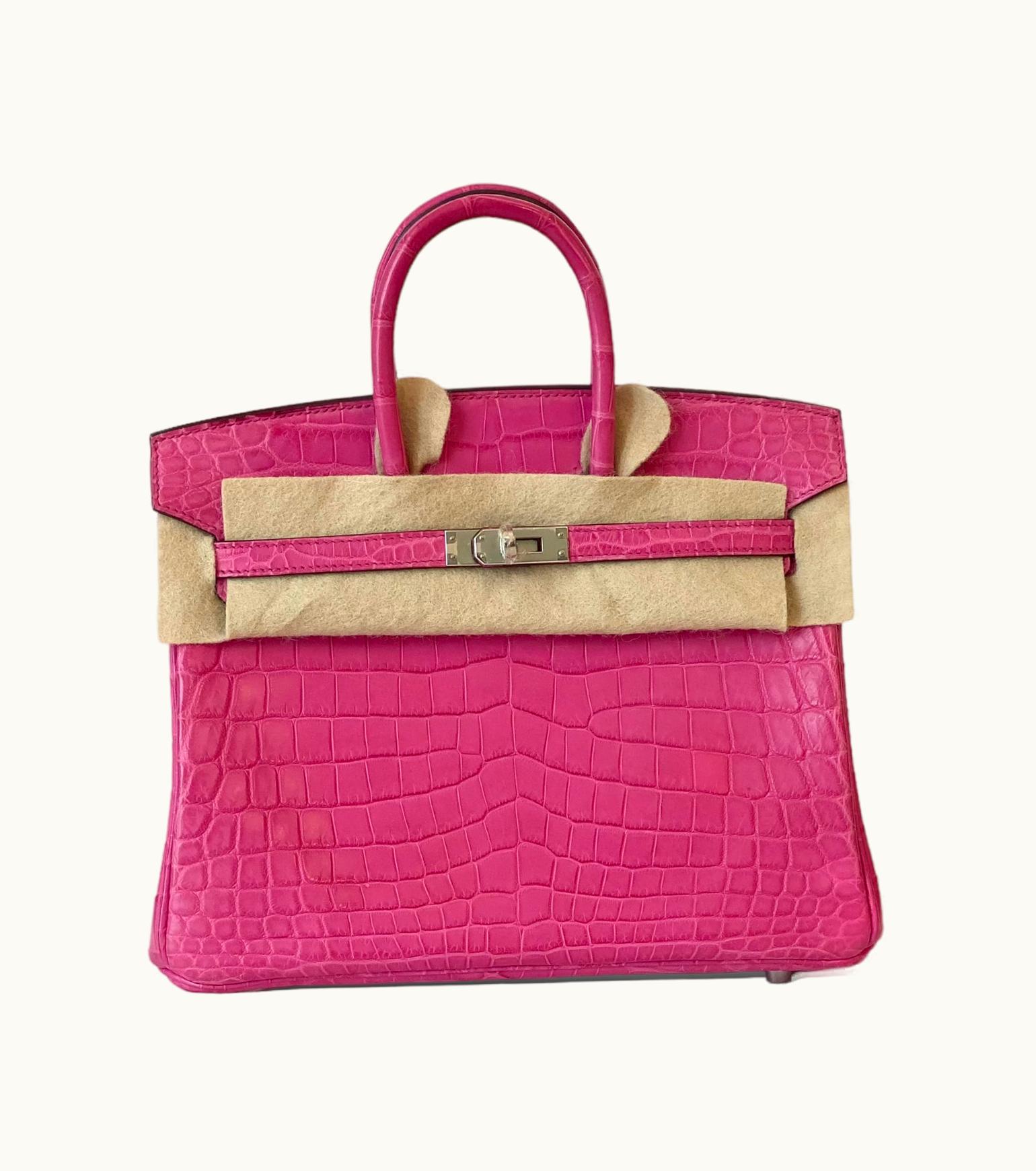 Hermès Hermès Birkin 42cm - Rose Shocking - Clemence - Retourne - Palladium (PHW)