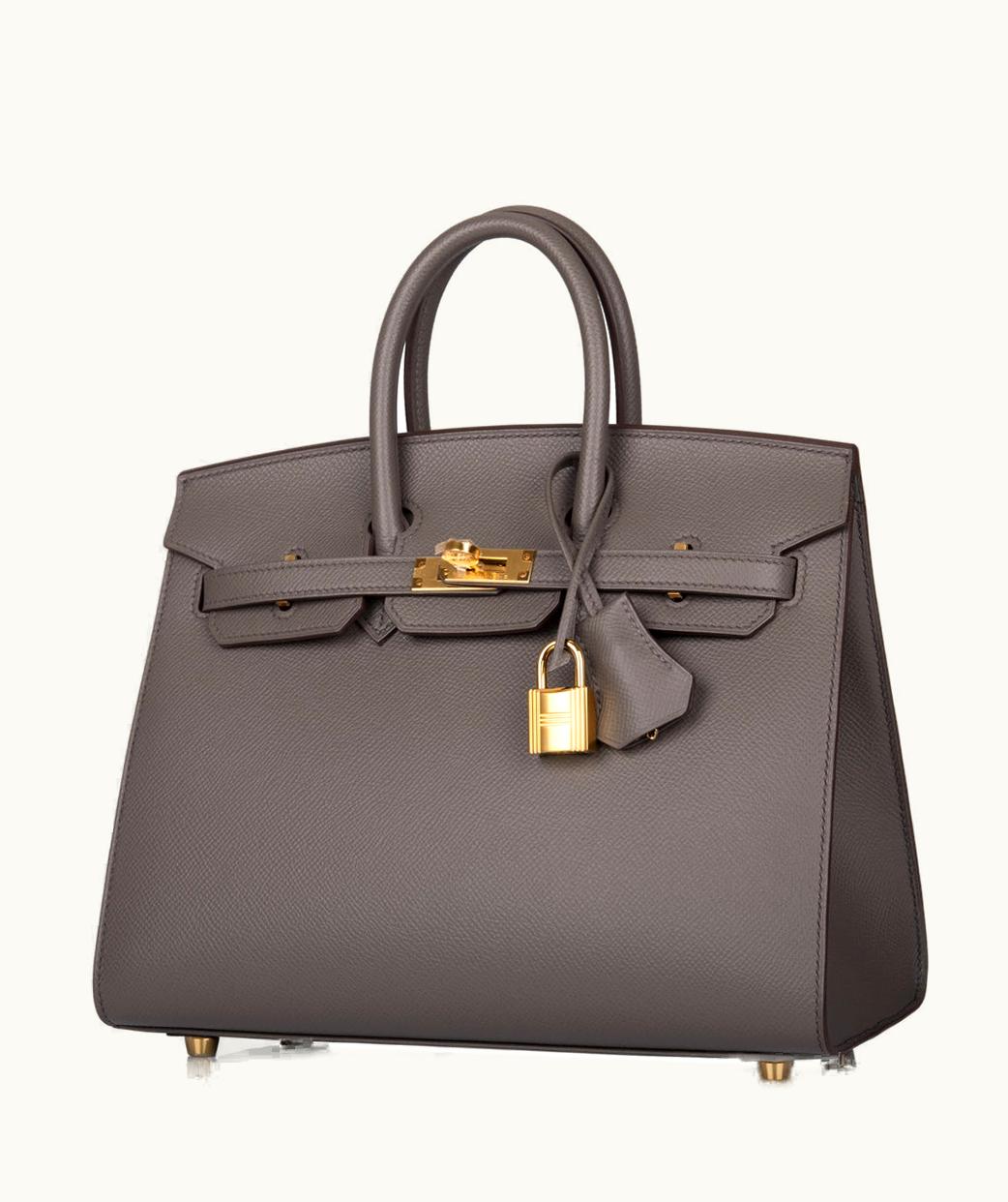Hermès Hermès Birkin 42cm - Etain - Togo - Sellier - Gold (GHW)