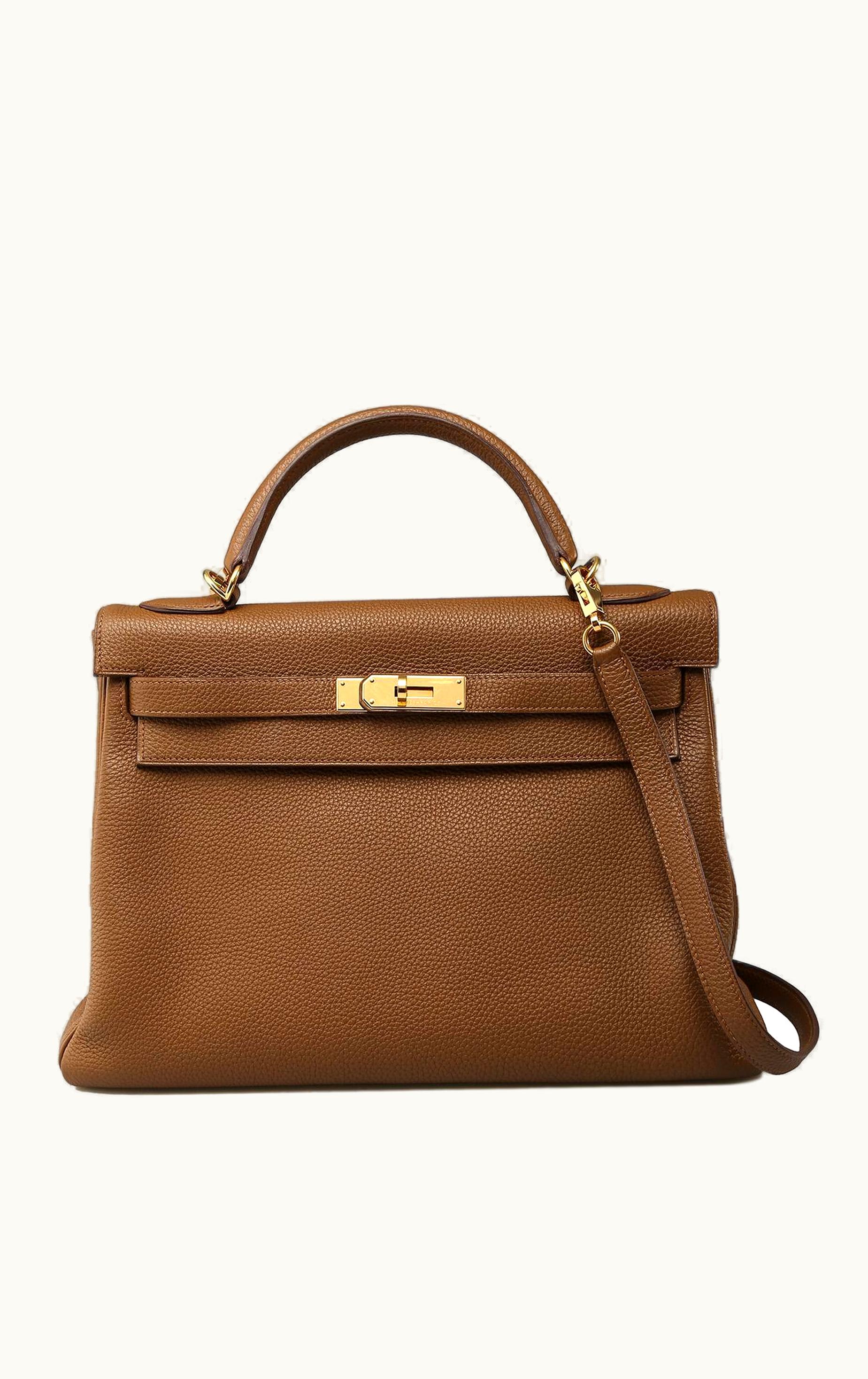 Hermès Hermès Birkin 42cm - Alezan - Clemence - Retourne - Gold (GHW)
