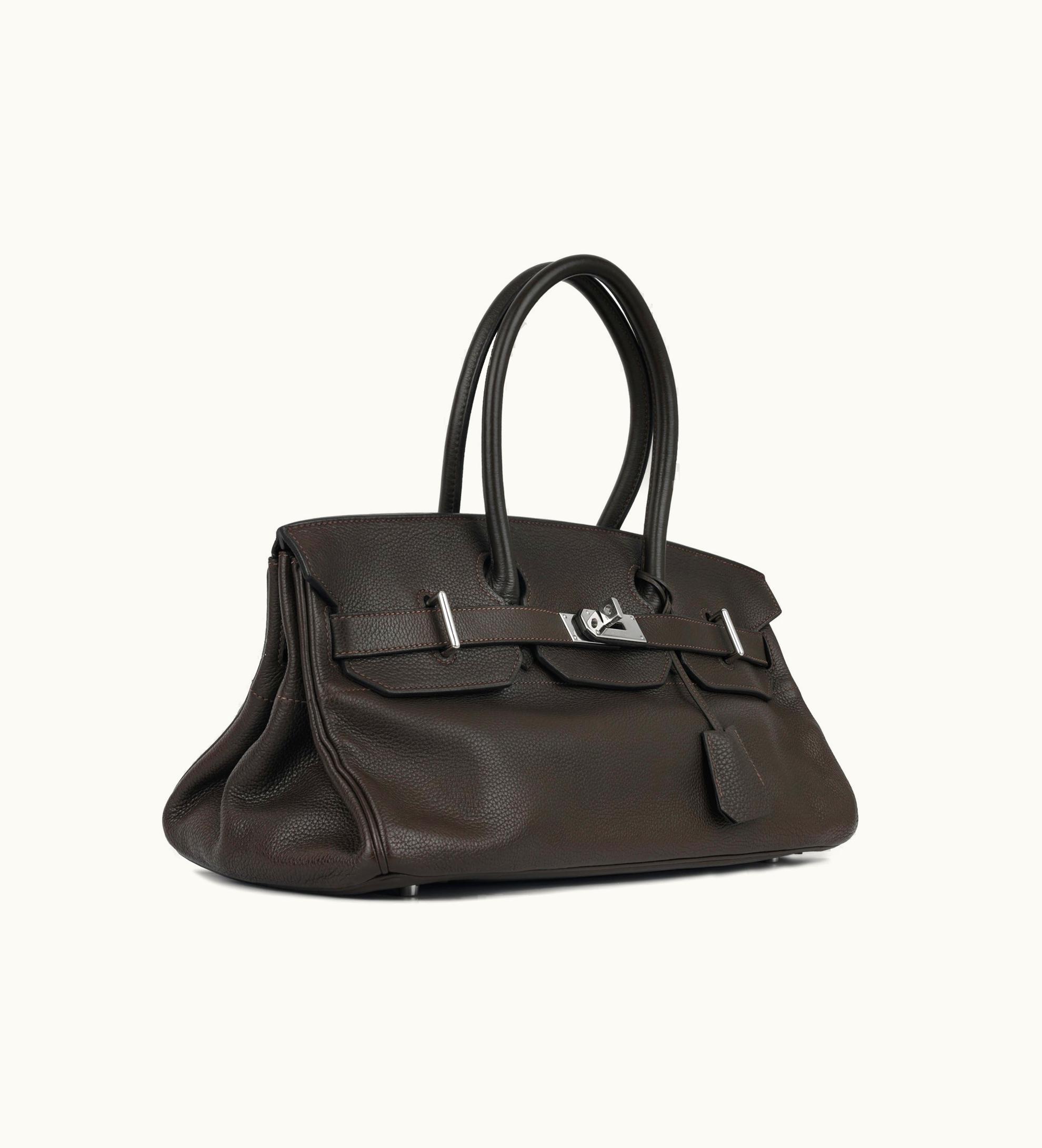 Hermès Hermès Birkin 42cm - Ebene - Swift - Retourne - Palladium (PHW)
