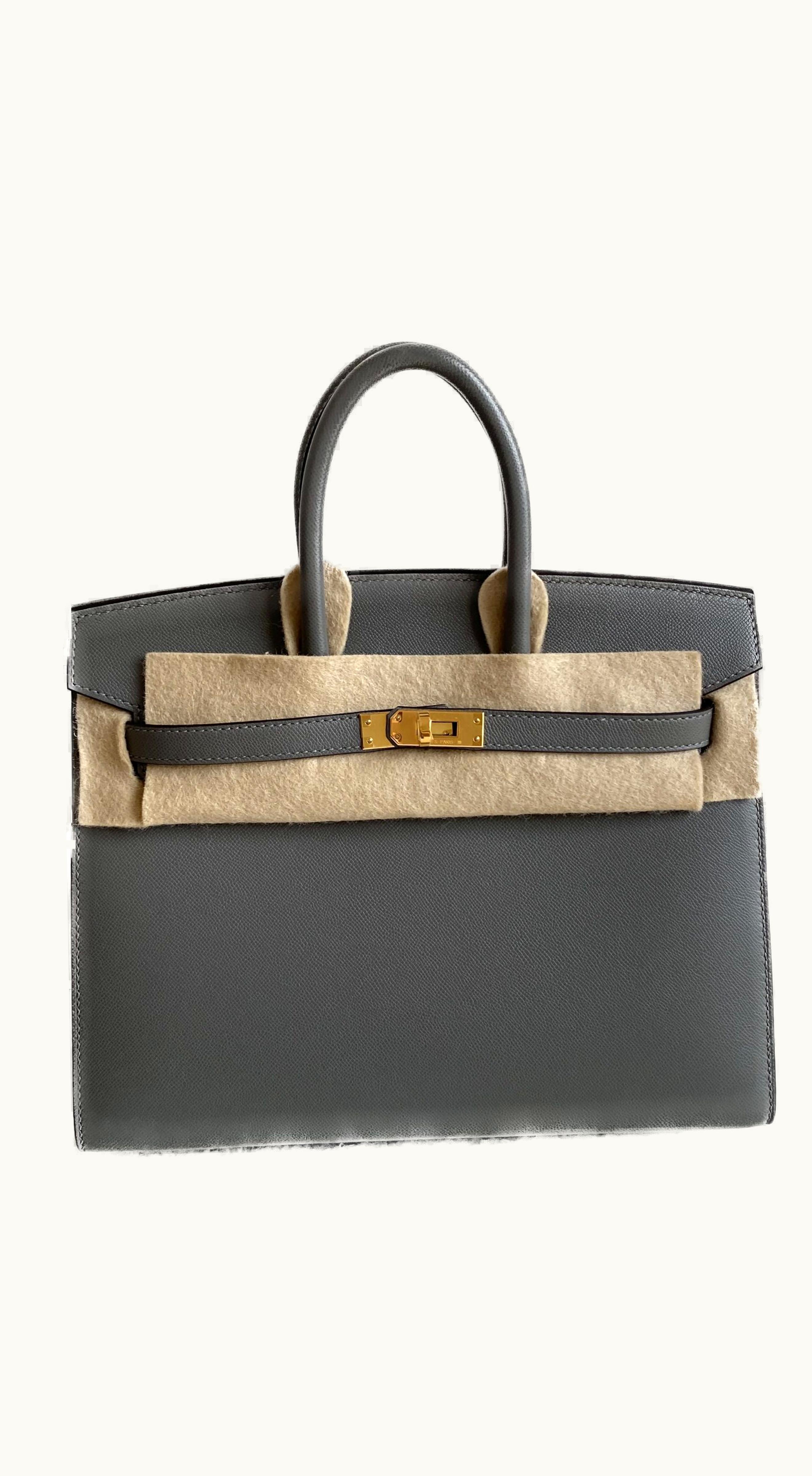 Hermès Hermès Birkin 42cm - Gris Meyer - Swift - Sellier - Gold (GHW)