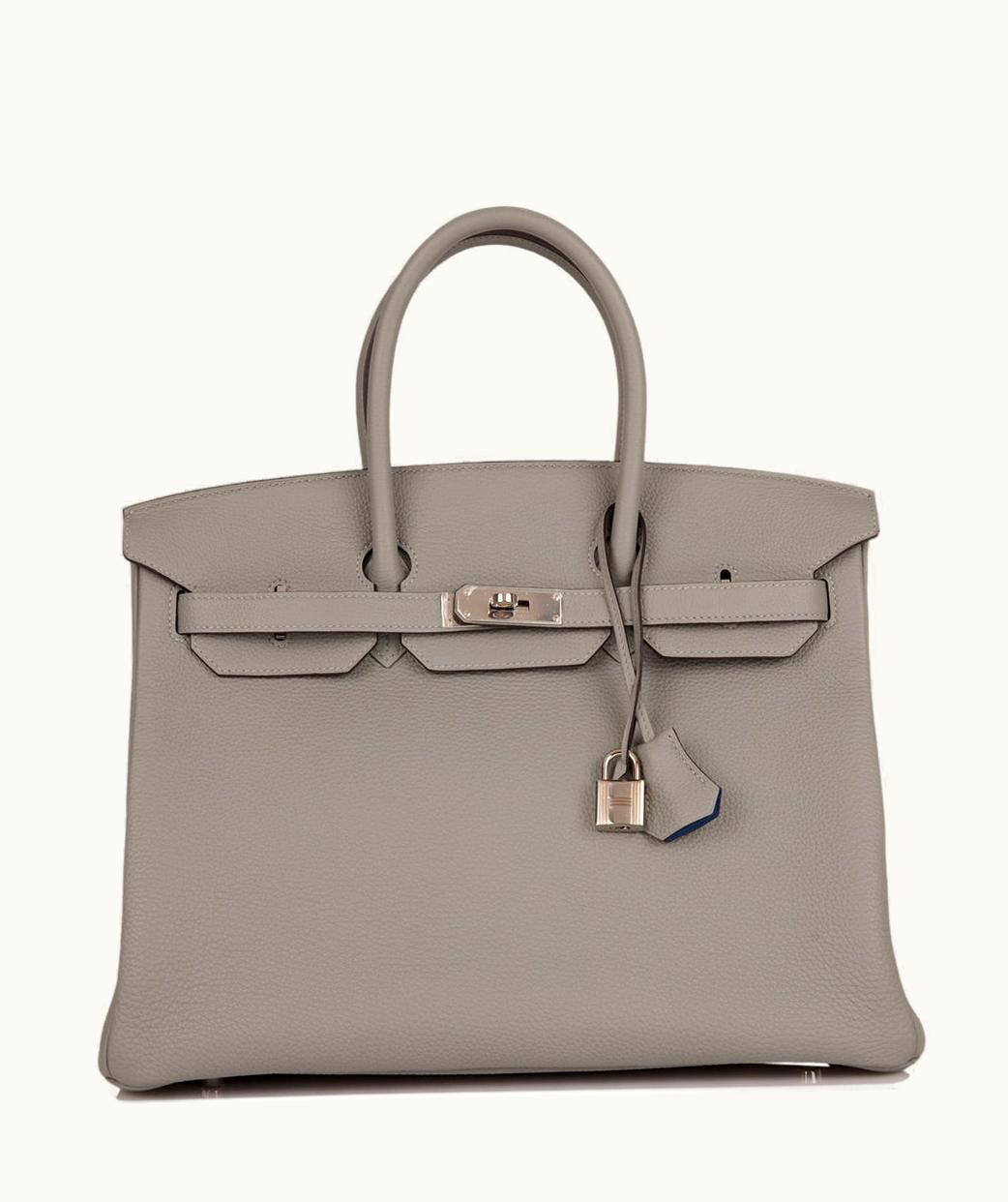 Hermès Hermès Birkin 42cm - Gris Mouette - Togo - Retourne - Palladium (PHW)