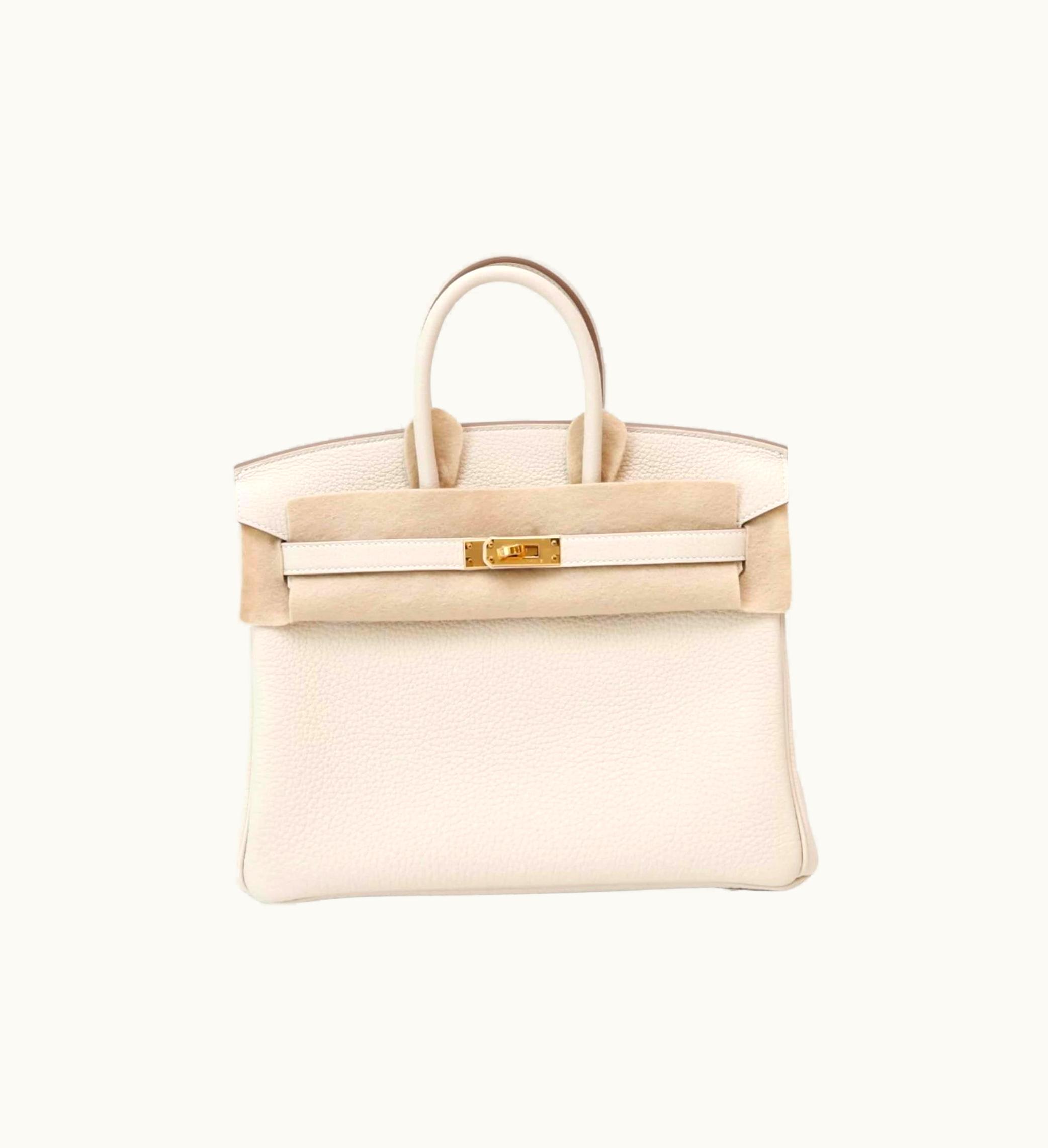 Hermès Hermès Birkin 42cm - Craie - Togo - Retourne - Gold (GHW)