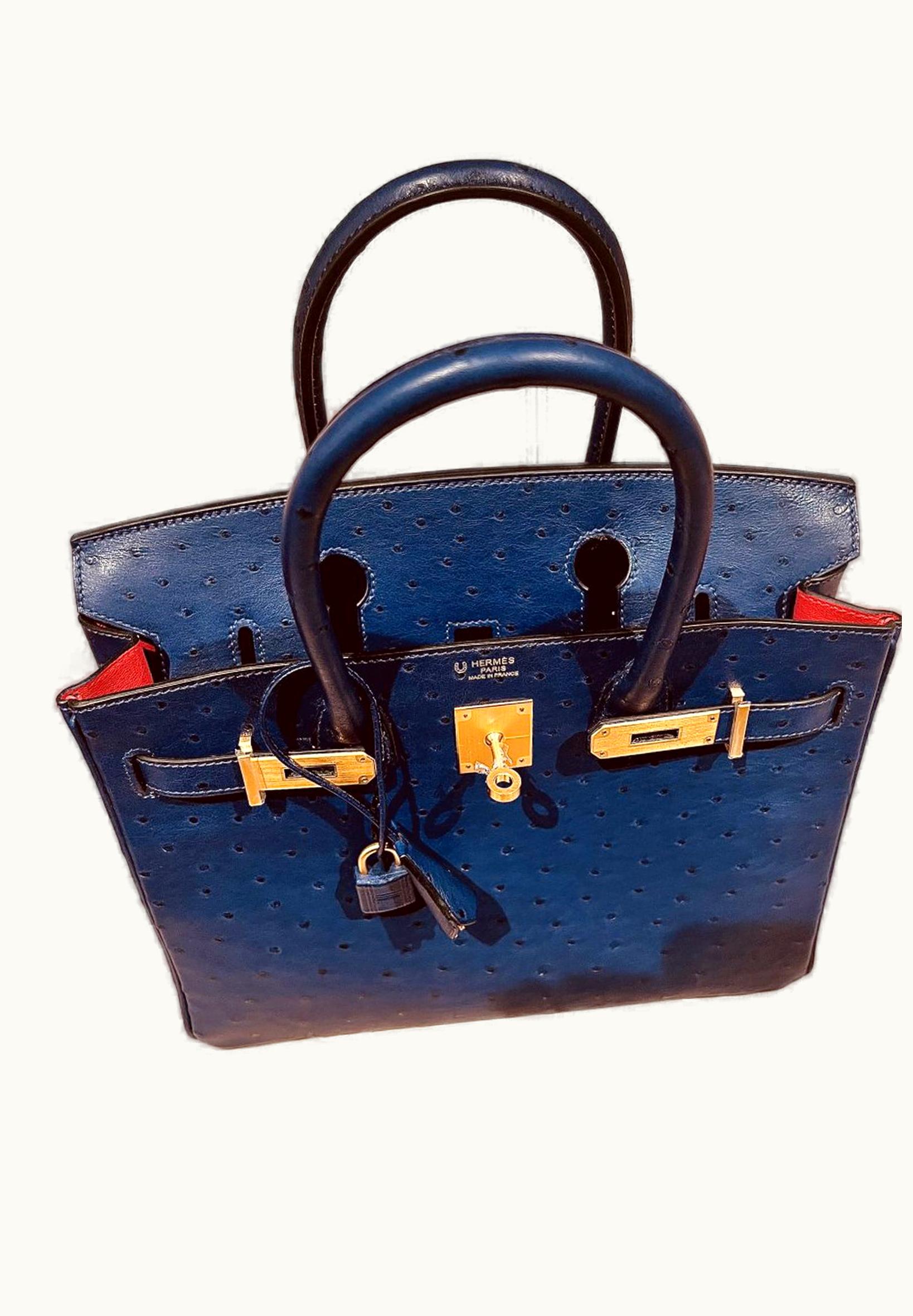 Hermès Hermès Birkin 42cm - Iris - Epsom - Retourne - Gold (GHW)