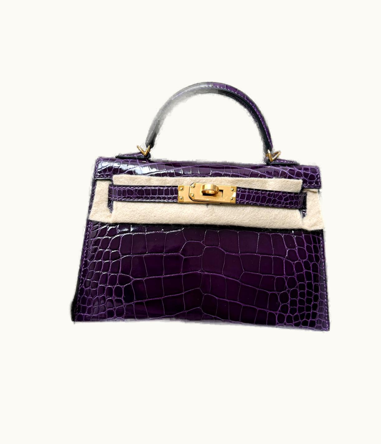 Hermès Hermès Birkin 42cm - Amethyst - Swift - Sellier - Gold (GHW)