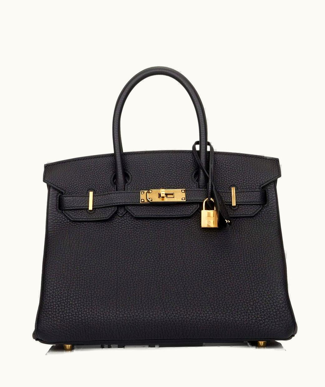 Hermès Hermès Birkin 42cm - Black - Clemence - Retourne - Gold (GHW)