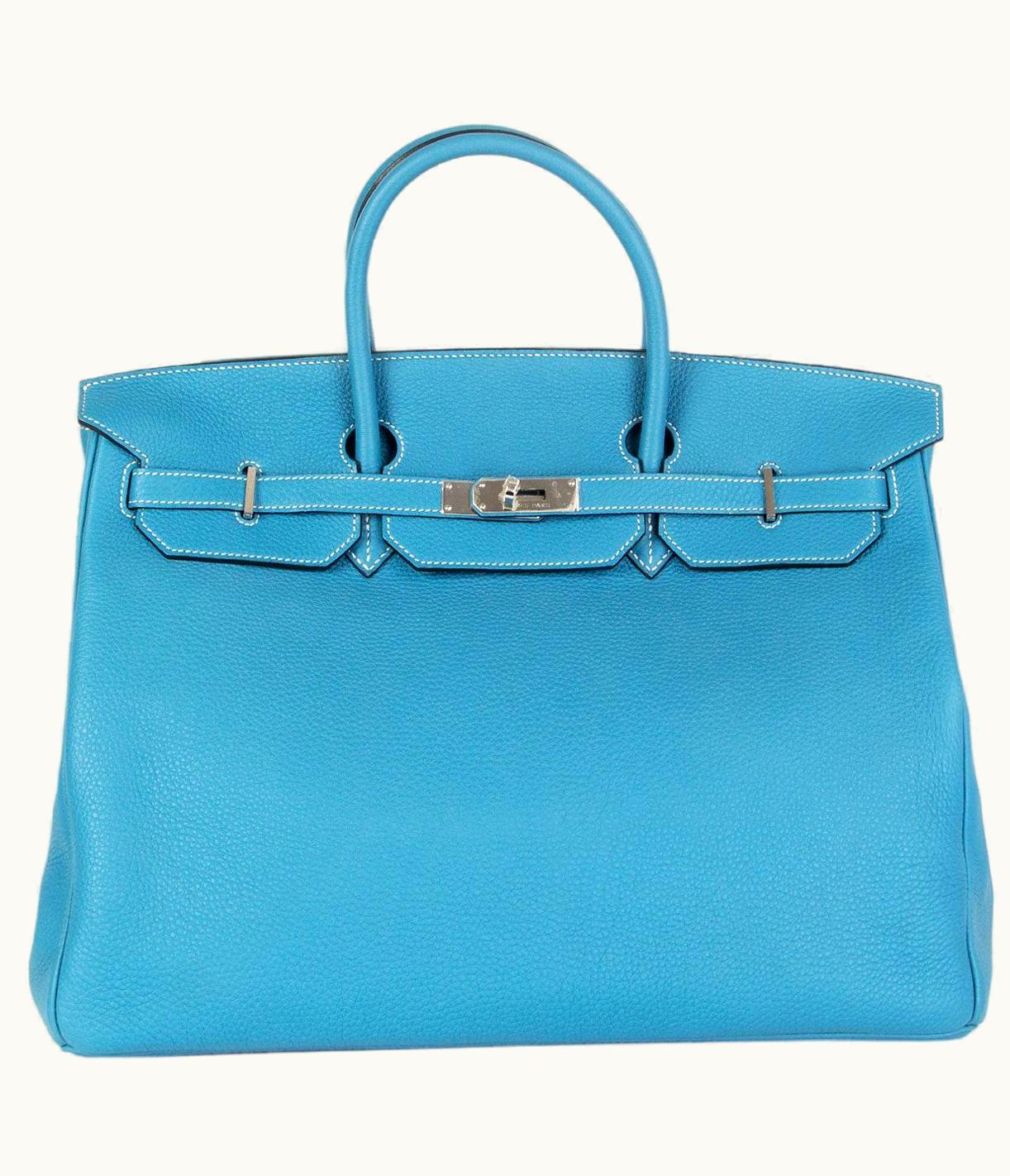 Hermès Hermès Kelly 20cm Mini - Bleu Jean - Epsom - Retourne - Palladium (PHW)