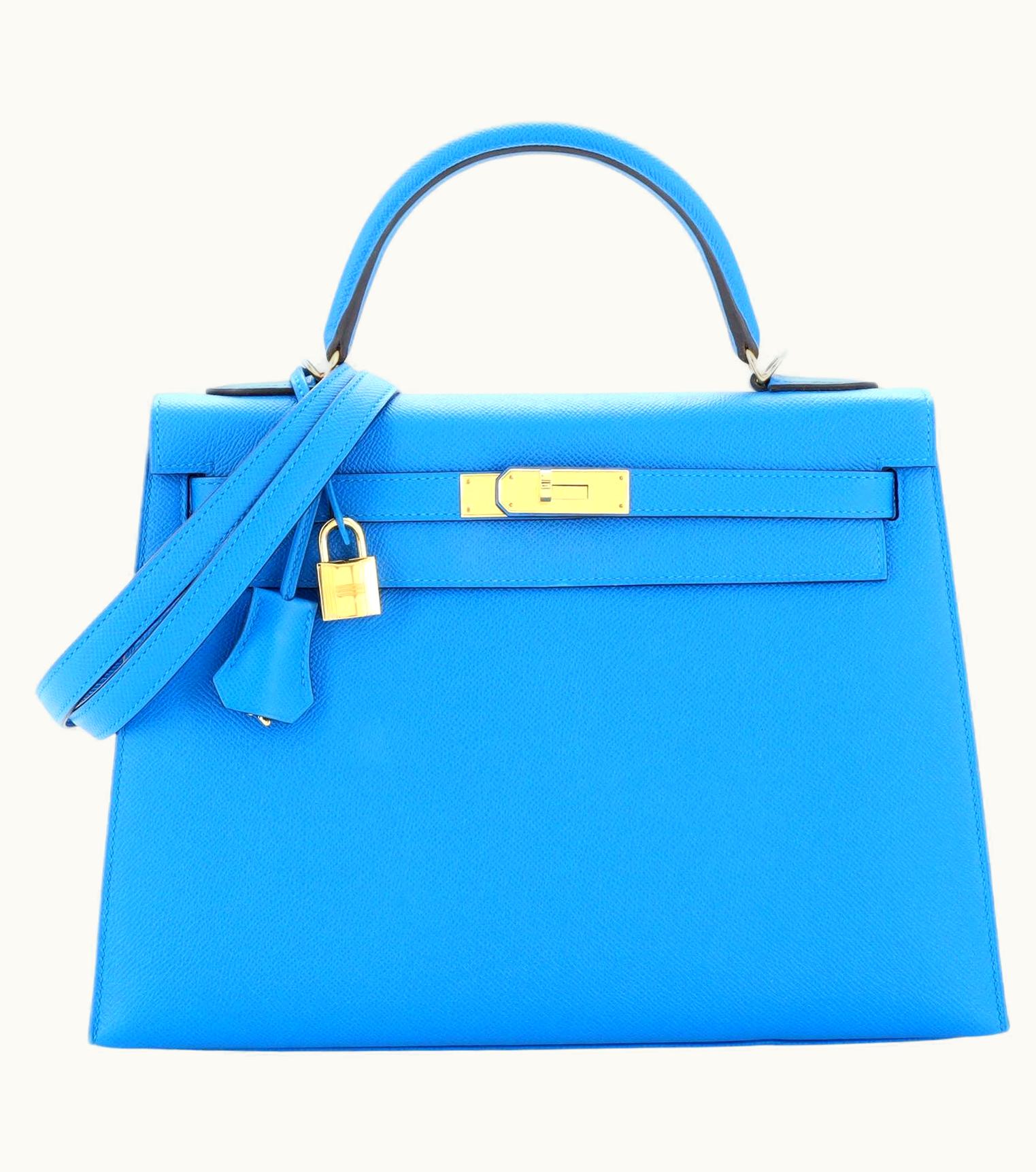 Hermès Hermès Kelly 20cm Mini - Bleu Zanzibar - Swift - Sellier - Gold (GHW)
