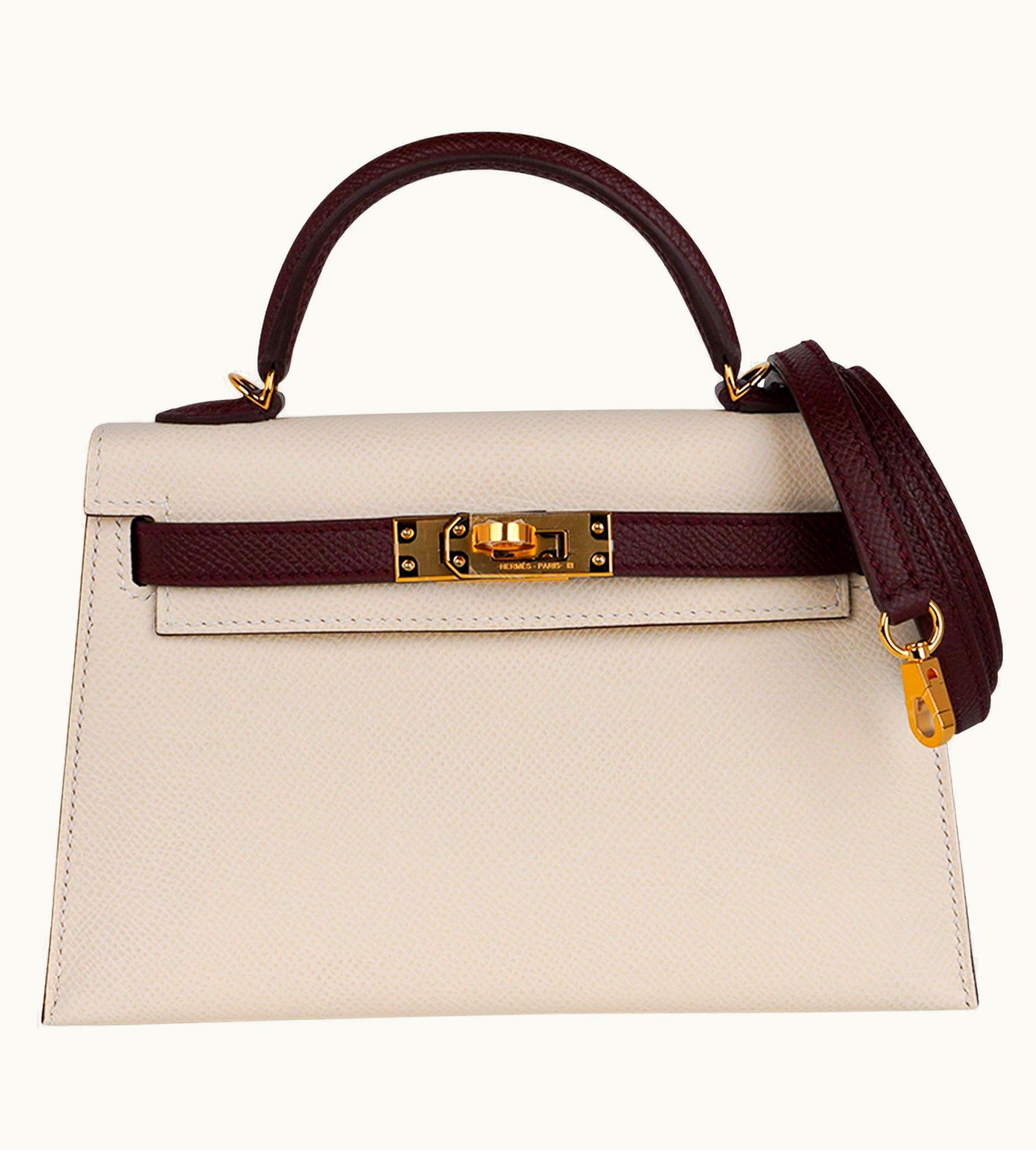 Hermès Hermès Kelly 20cm Mini - Bordeaux - Togo - Retourne - Gold (GHW)