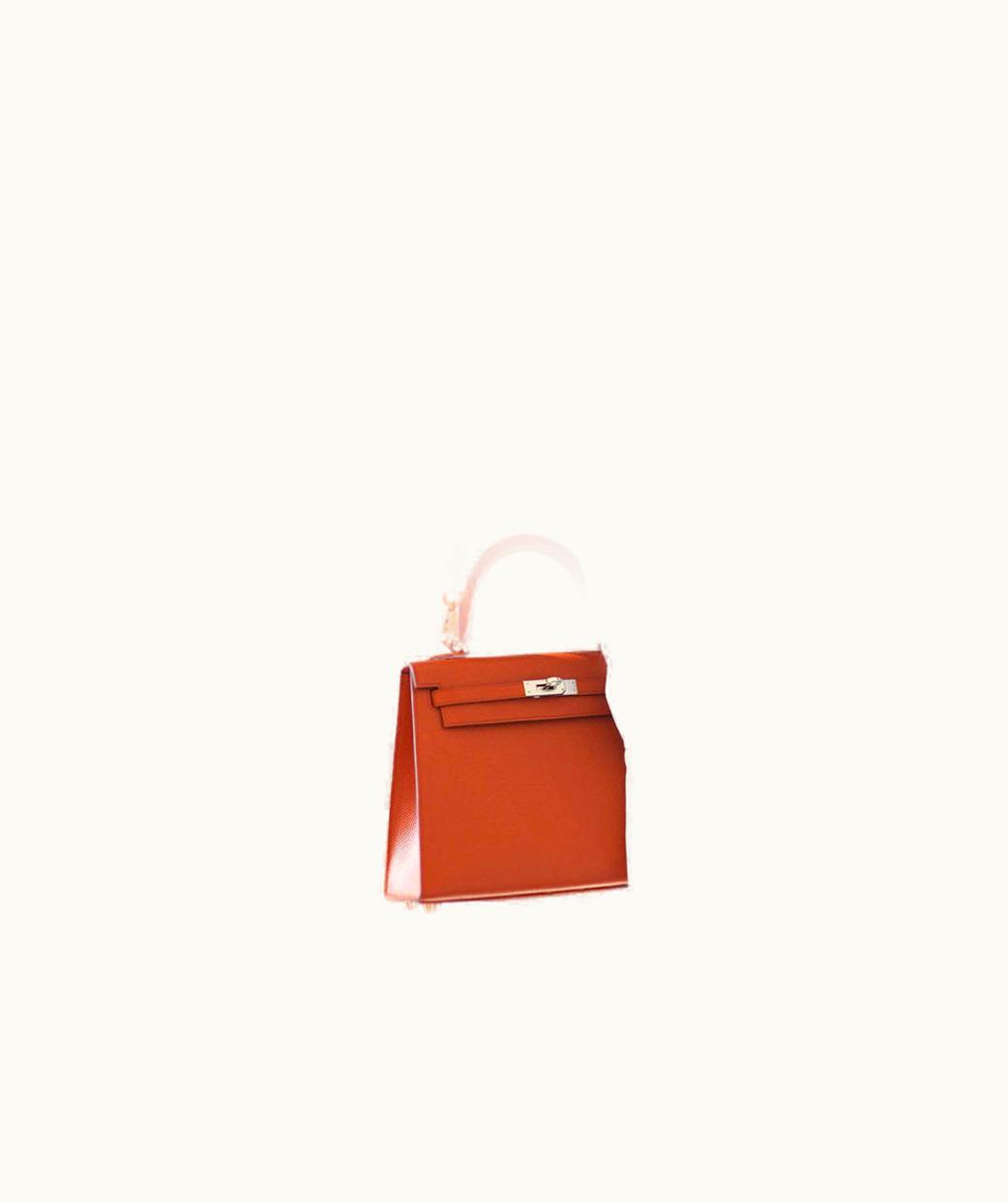 Hermès Hermès Kelly 20cm Mini - Terre Battue - Clemence - Sellier - Palladium (PHW)