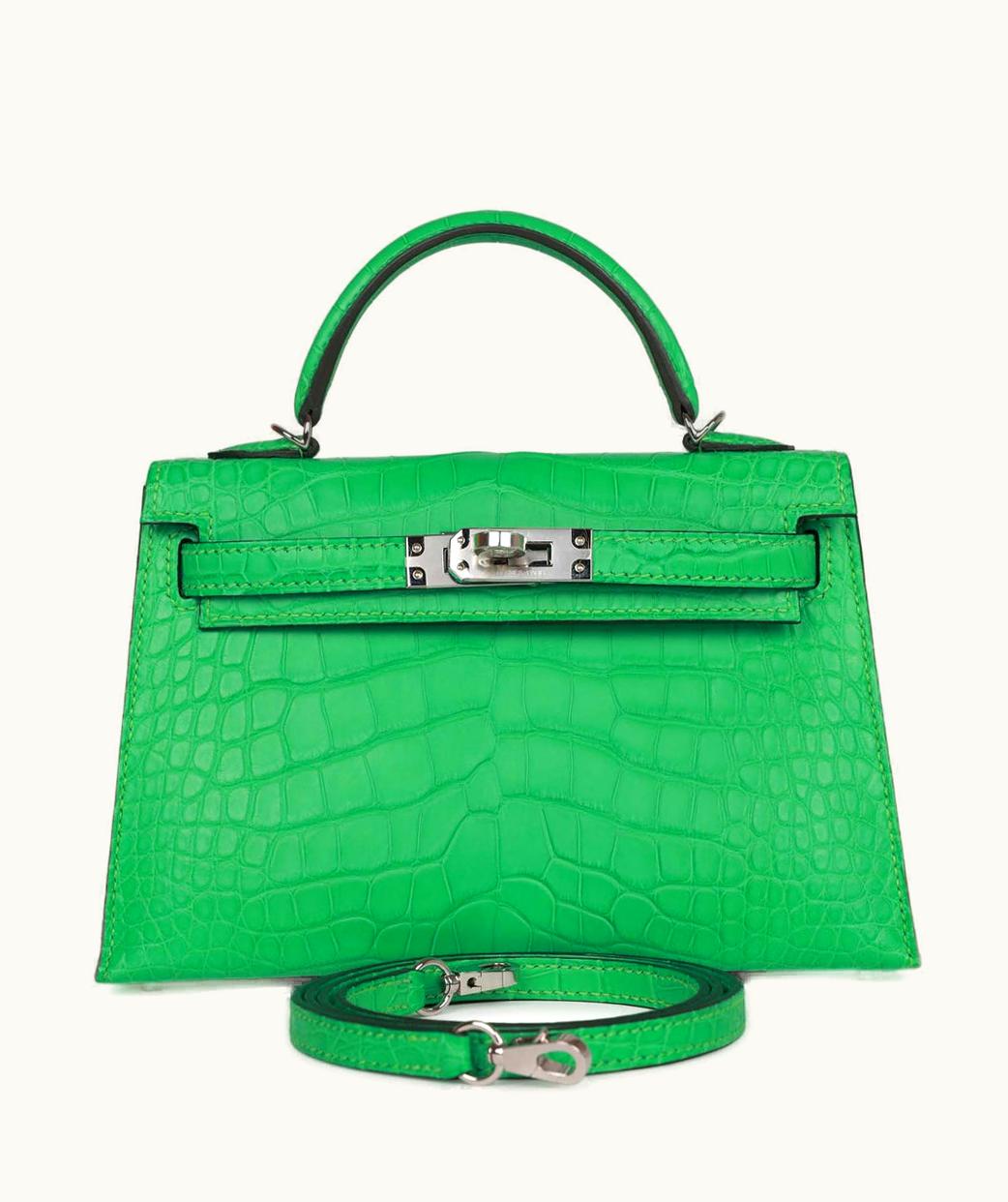 Hermès Hermès Kelly 20cm Mini - Vert Comics - Togo - Sellier - Palladium (PHW)