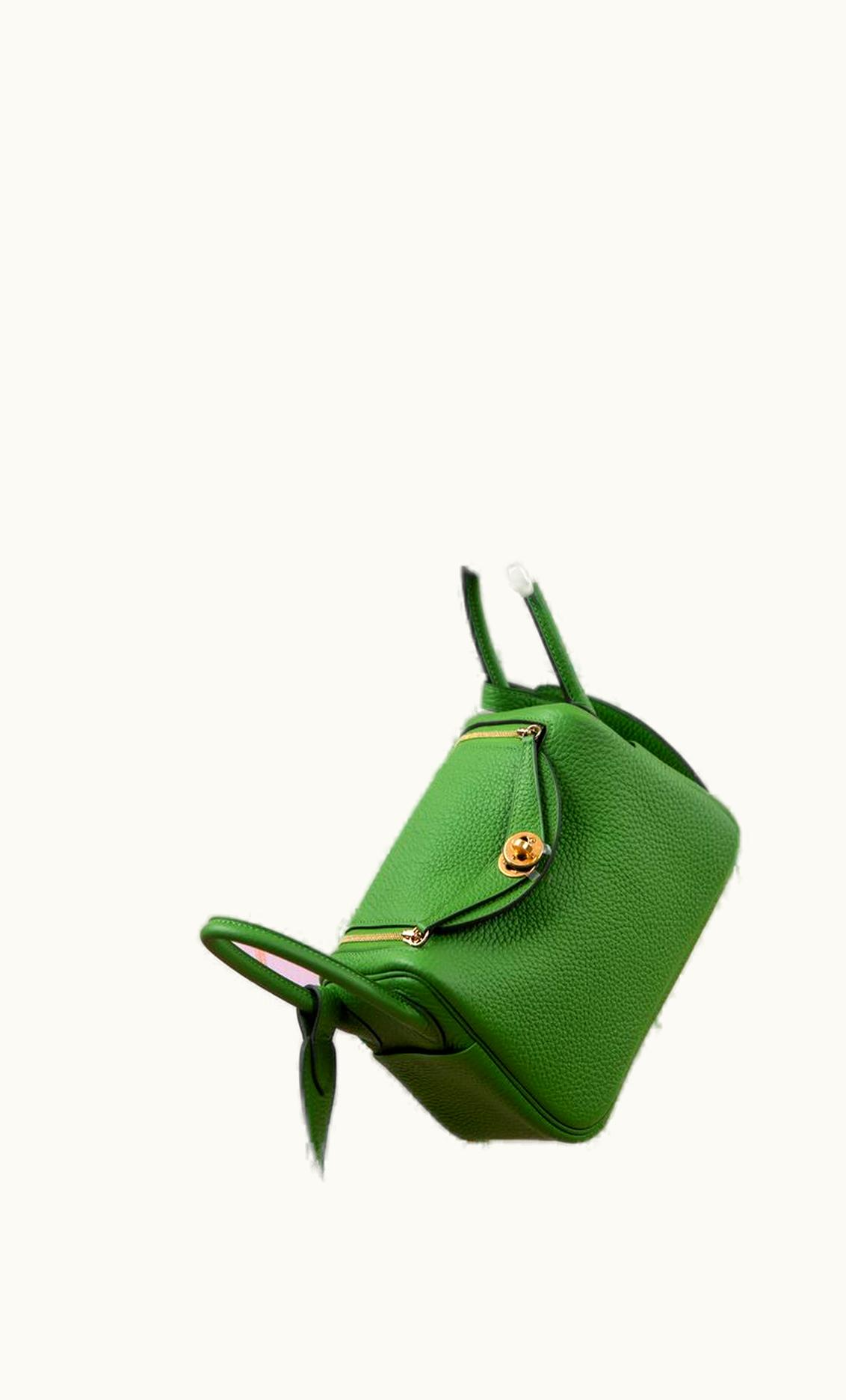 Hermès Hermès Kelly 20cm Mini - Vert Yucca - Epsom - Sellier - Gold (GHW)