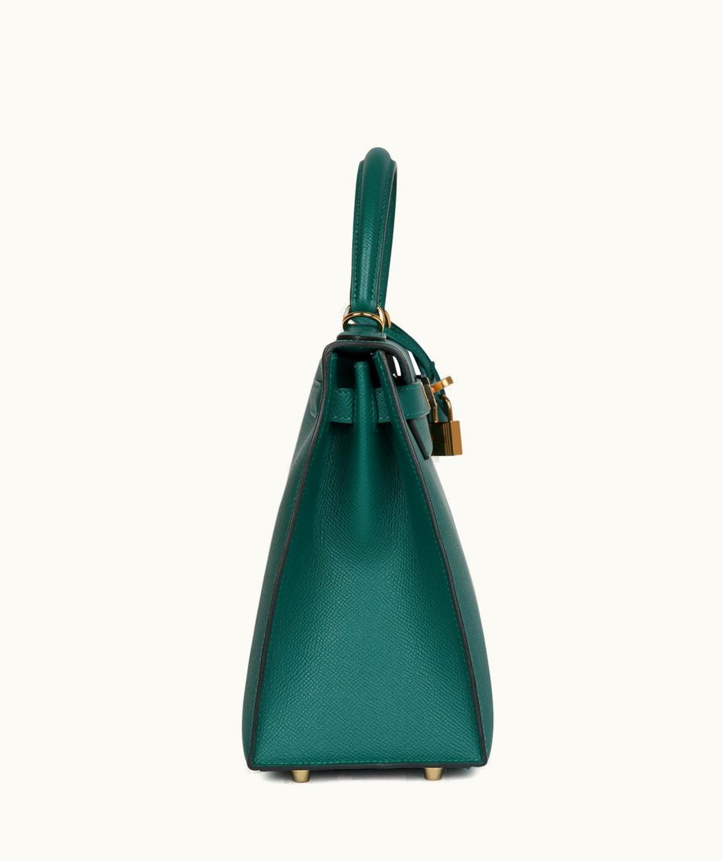 Hermès Hermès Kelly 20cm Mini - Malachite - Epsom - Sellier - Gold (GHW)
