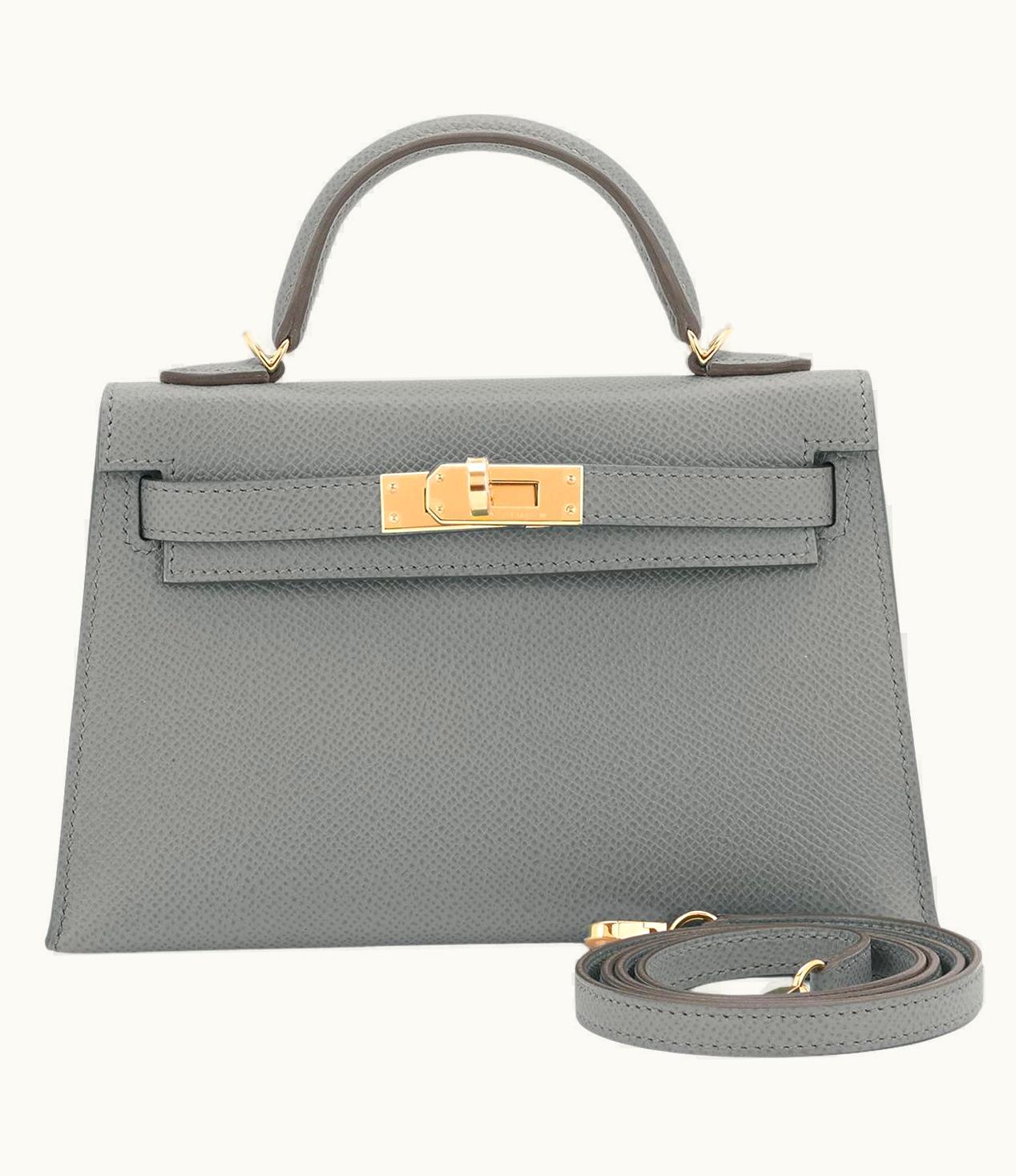 Hermès Hermès Kelly 20cm Mini - Vert Amande - Epsom - Retourne - Gold (GHW)