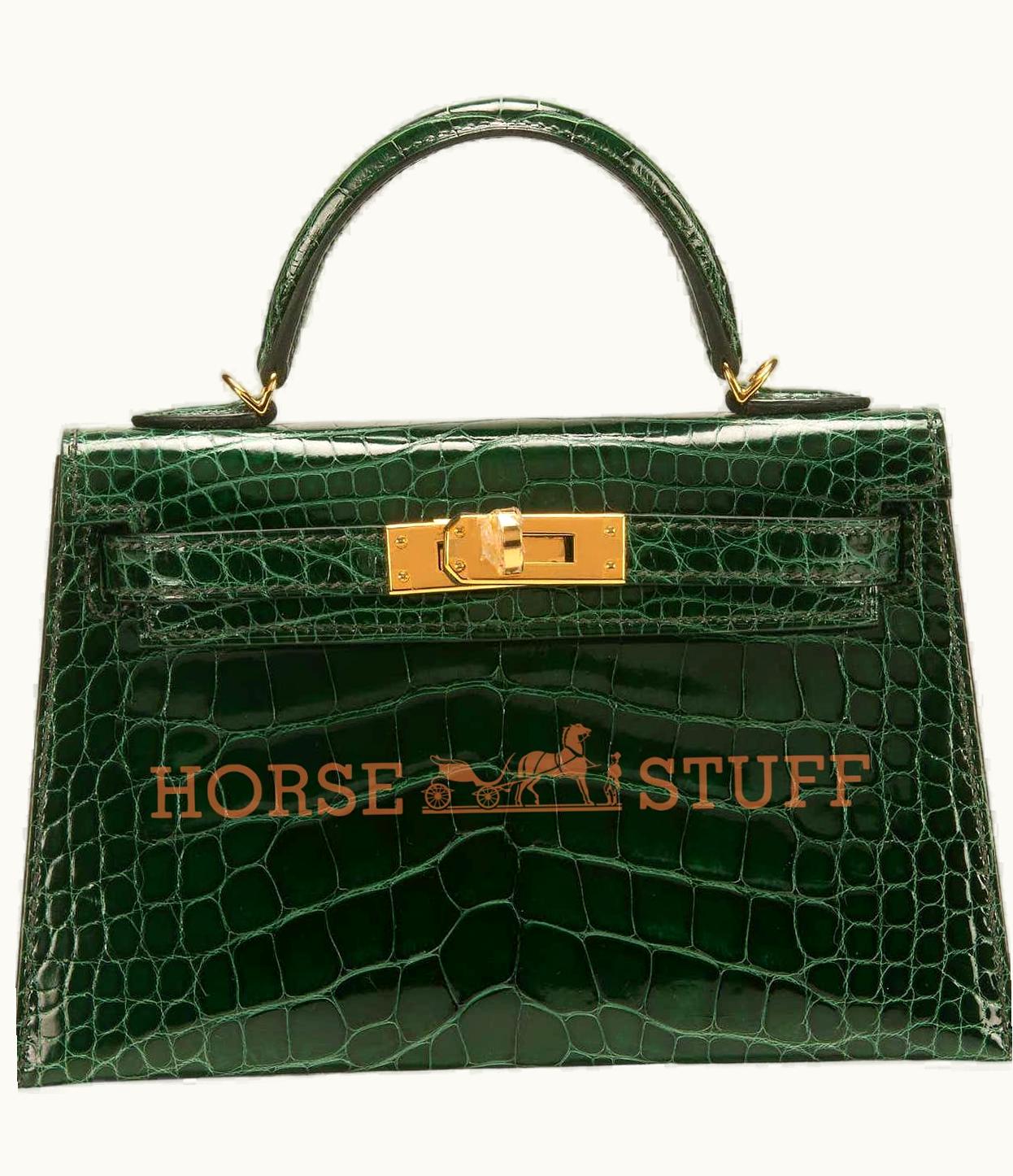 Hermès Hermès Kelly 20cm Mini - Vert Fonce - Epsom - Sellier - Gold (GHW)