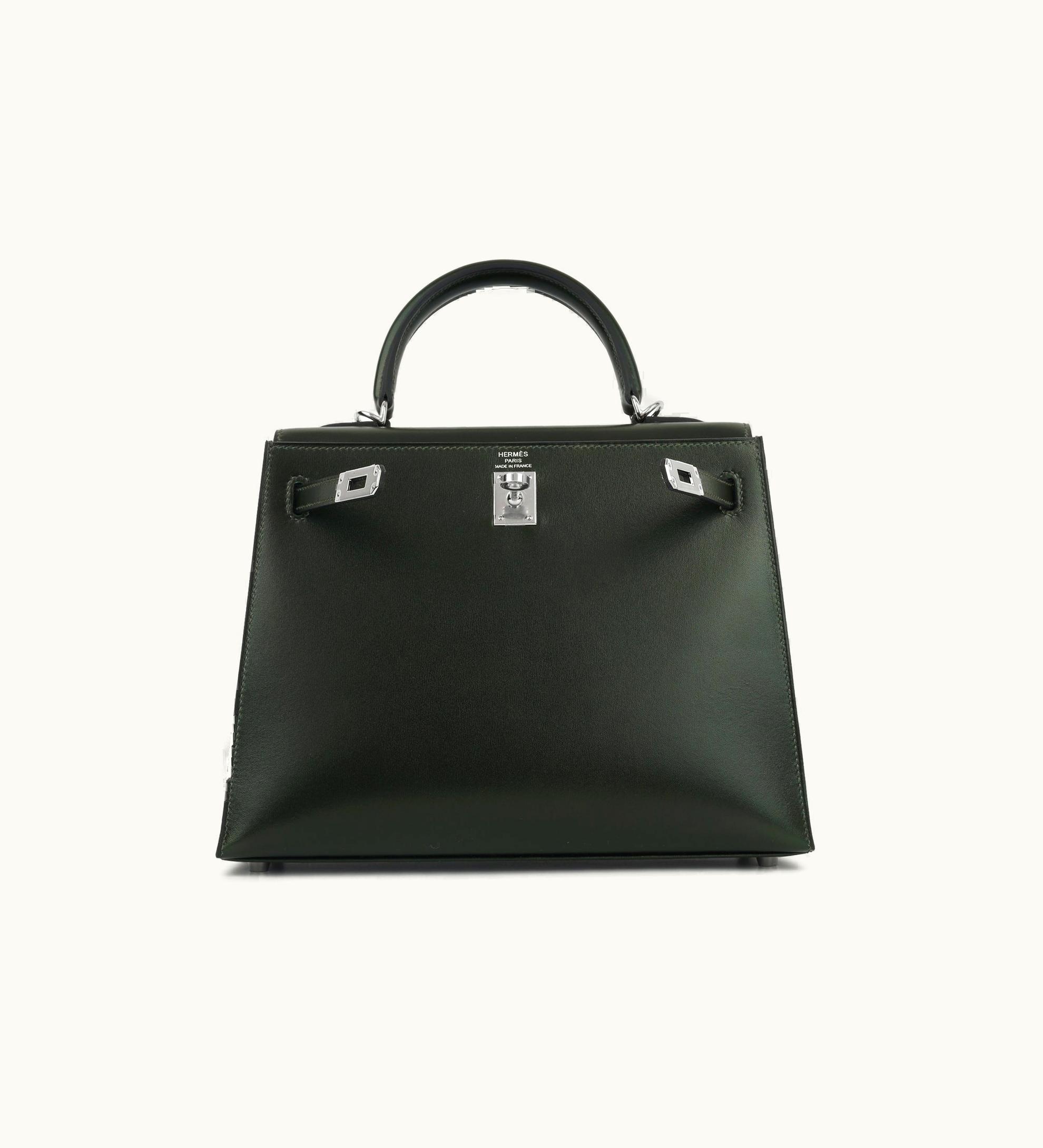 Hermès Hermès Kelly 20cm Mini - Vert Fonce - Epsom - Sellier - Palladium (PHW)