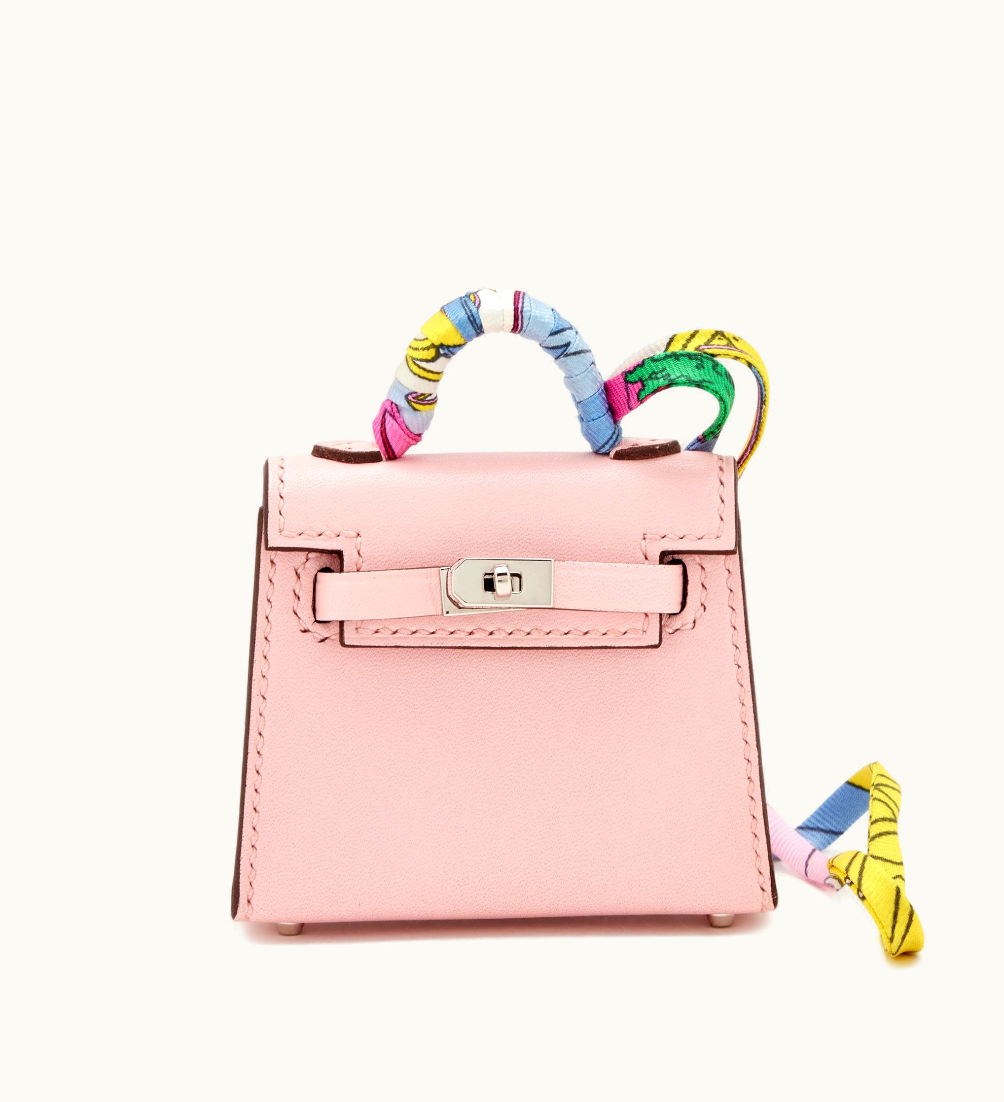 Hermès Hermès Kelly 20cm Mini - Rose Sakura - Togo - Retourne - Palladium (PHW)
