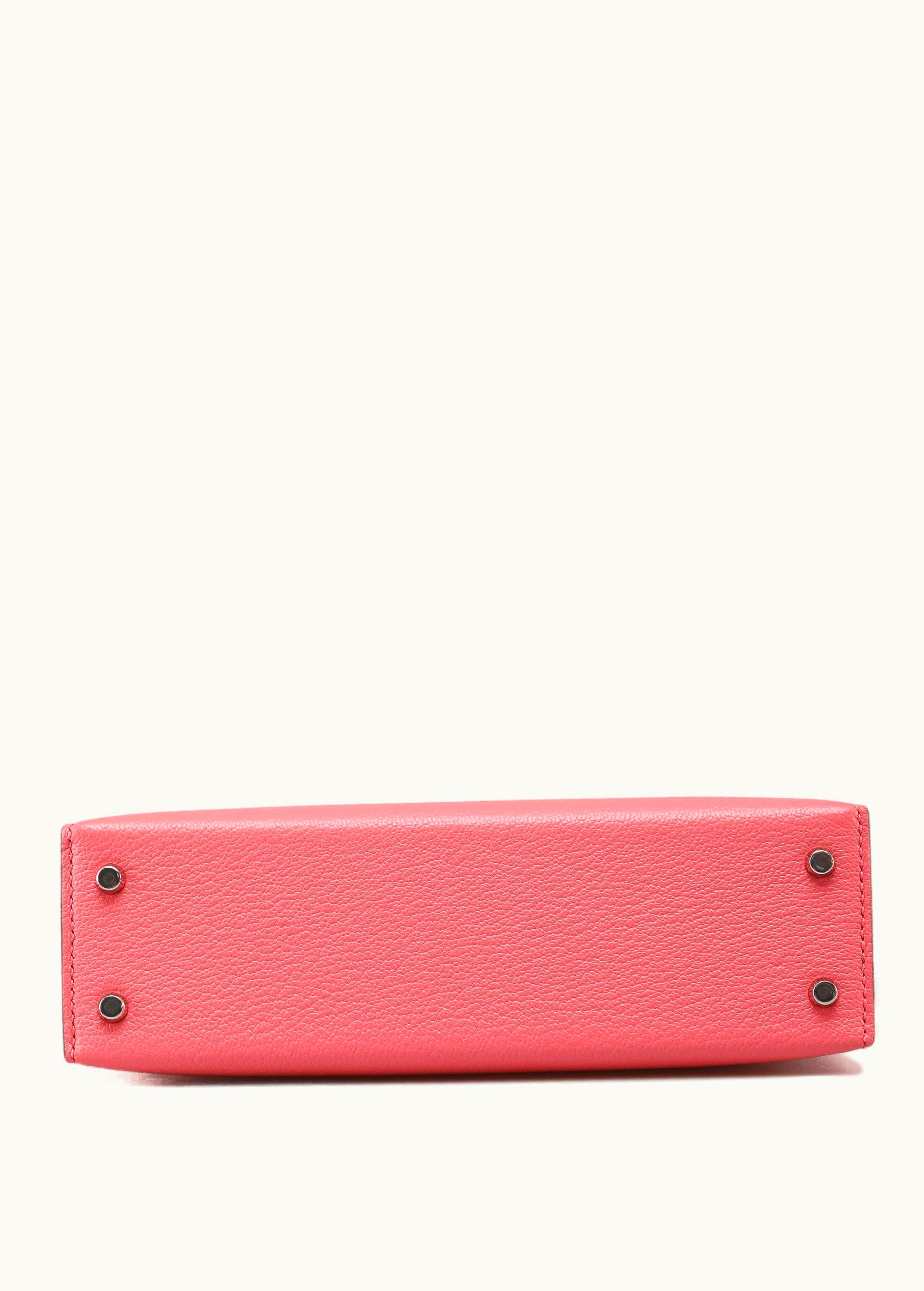 Hermès Hermès Kelly 20cm Mini - Rose d'Ete - Togo - Sellier - Palladium (PHW)