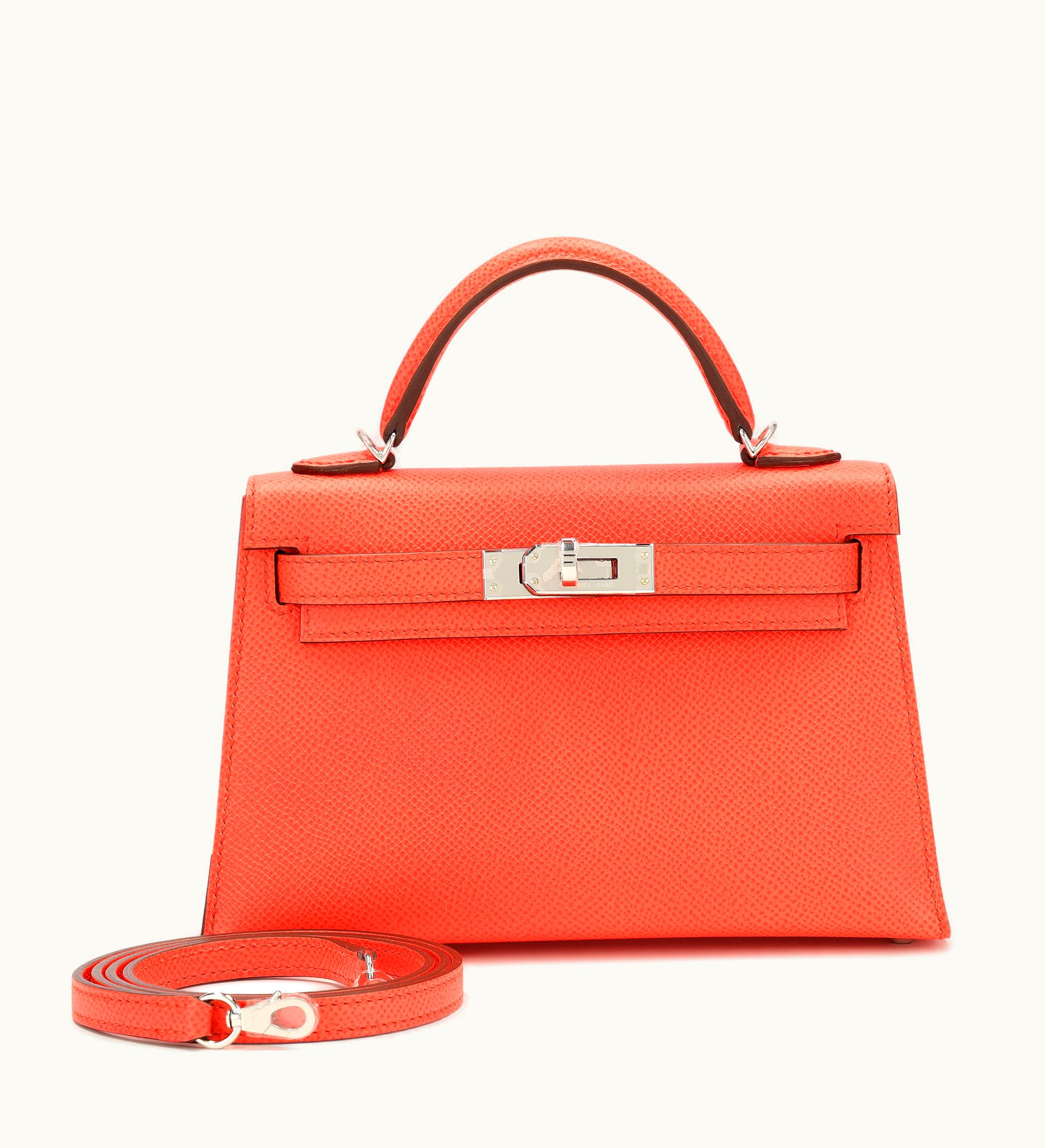 Hermès Hermès Kelly 20cm Mini - Rose Texas - Togo - Retourne - Palladium (PHW)