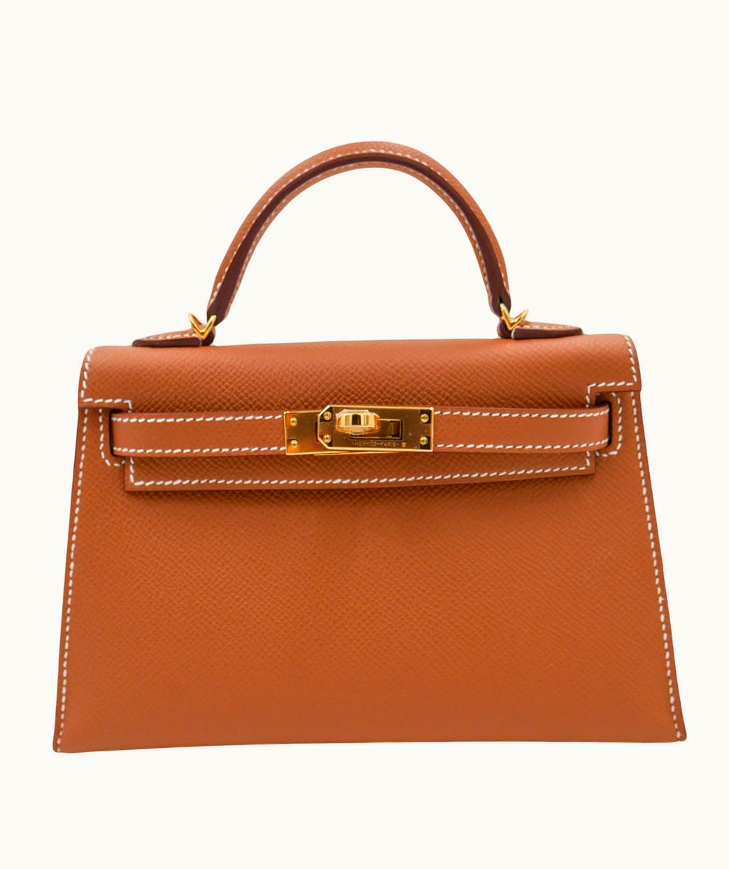 Hermès Hermès Kelly 20cm Mini - Gold - Clemence - Retourne - Gold (GHW)