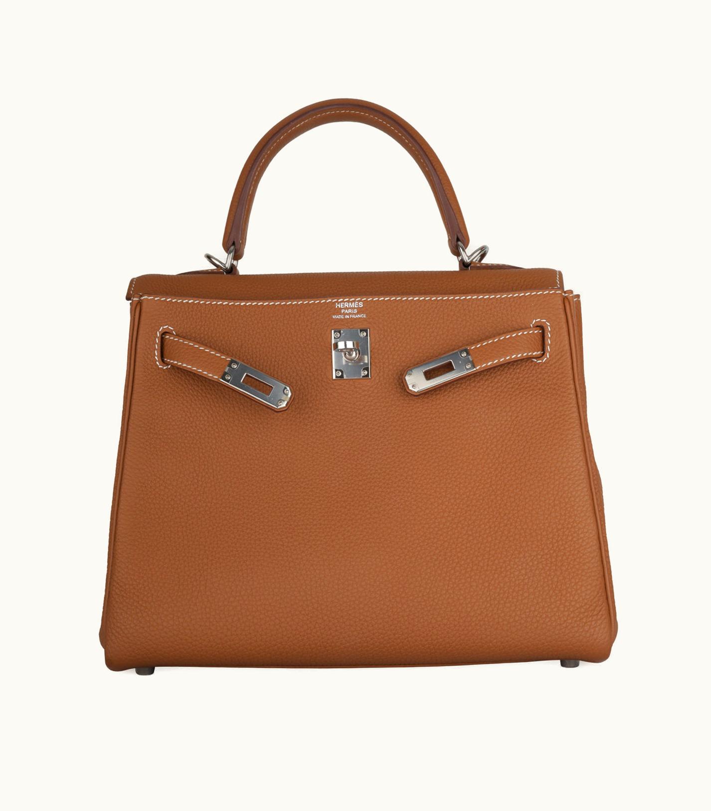 Hermès Hermès Kelly 20cm Mini - Gold - Clemence - Retourne - Palladium (PHW)