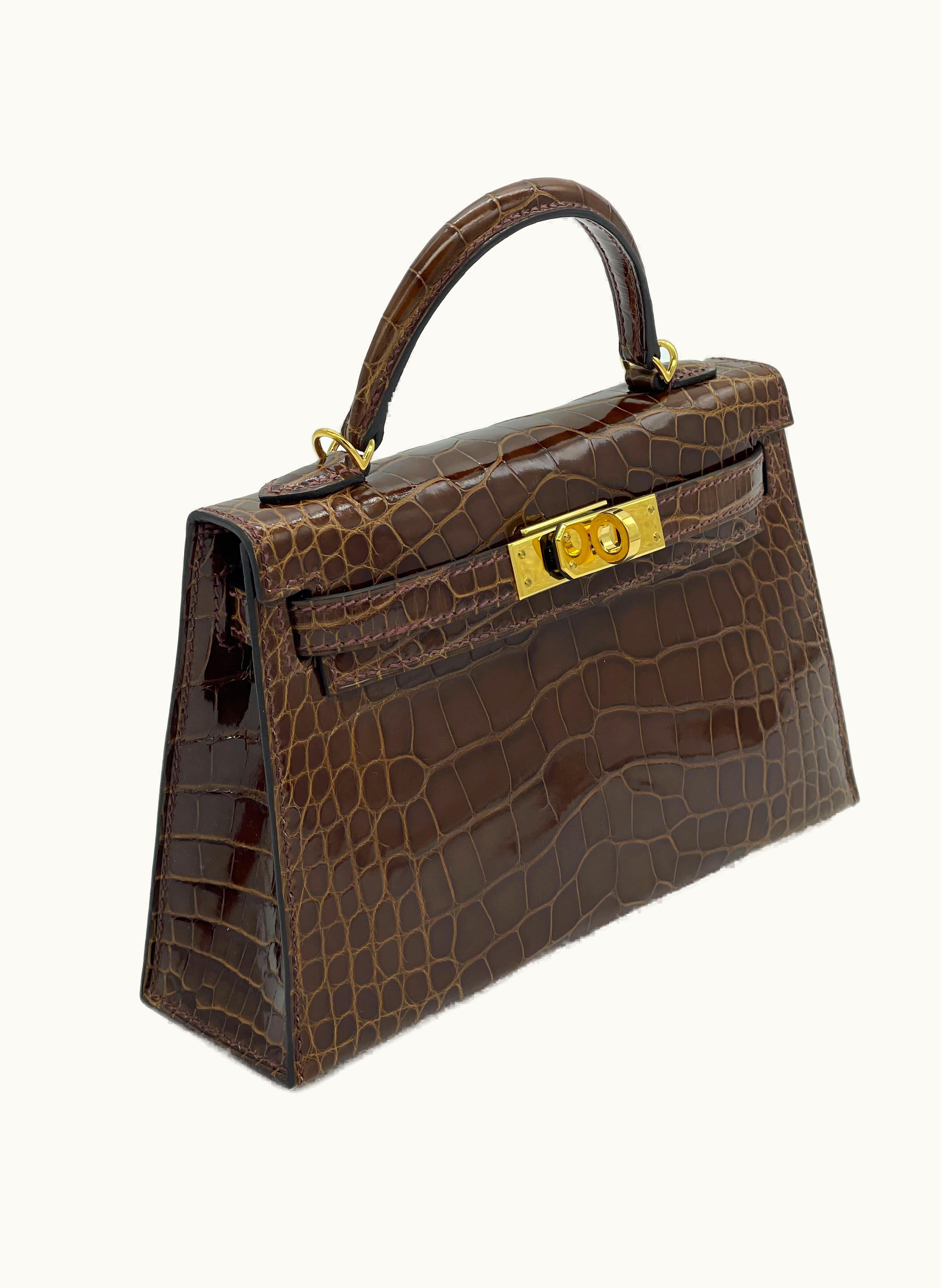 Hermès Hermès Kelly 20cm Mini - Miel - Togo - Sellier - Palladium (PHW)
