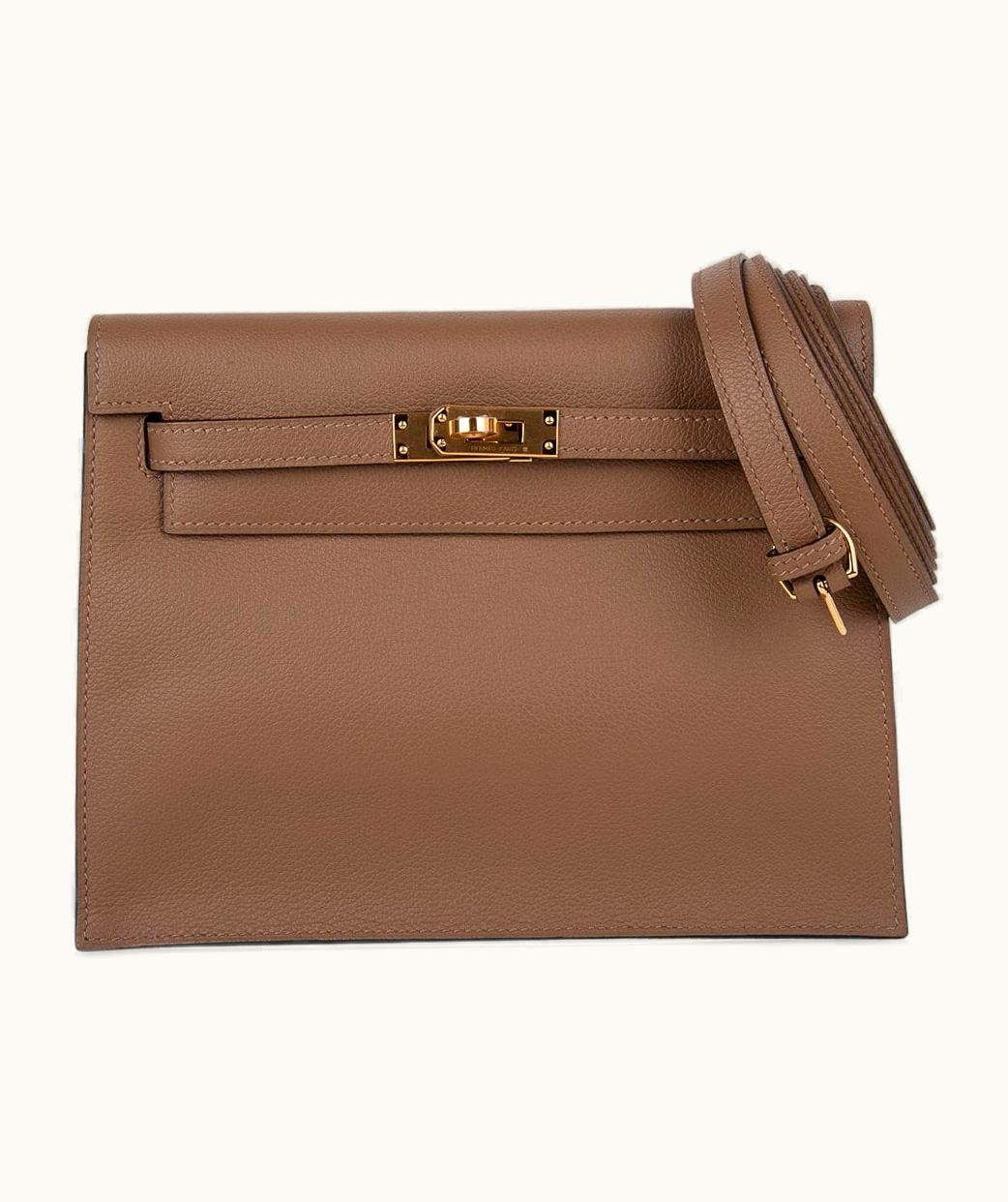 Hermès Hermès Kelly 20cm Mini - Beige de Weimar - Clemence - Sellier - Gold (GHW)