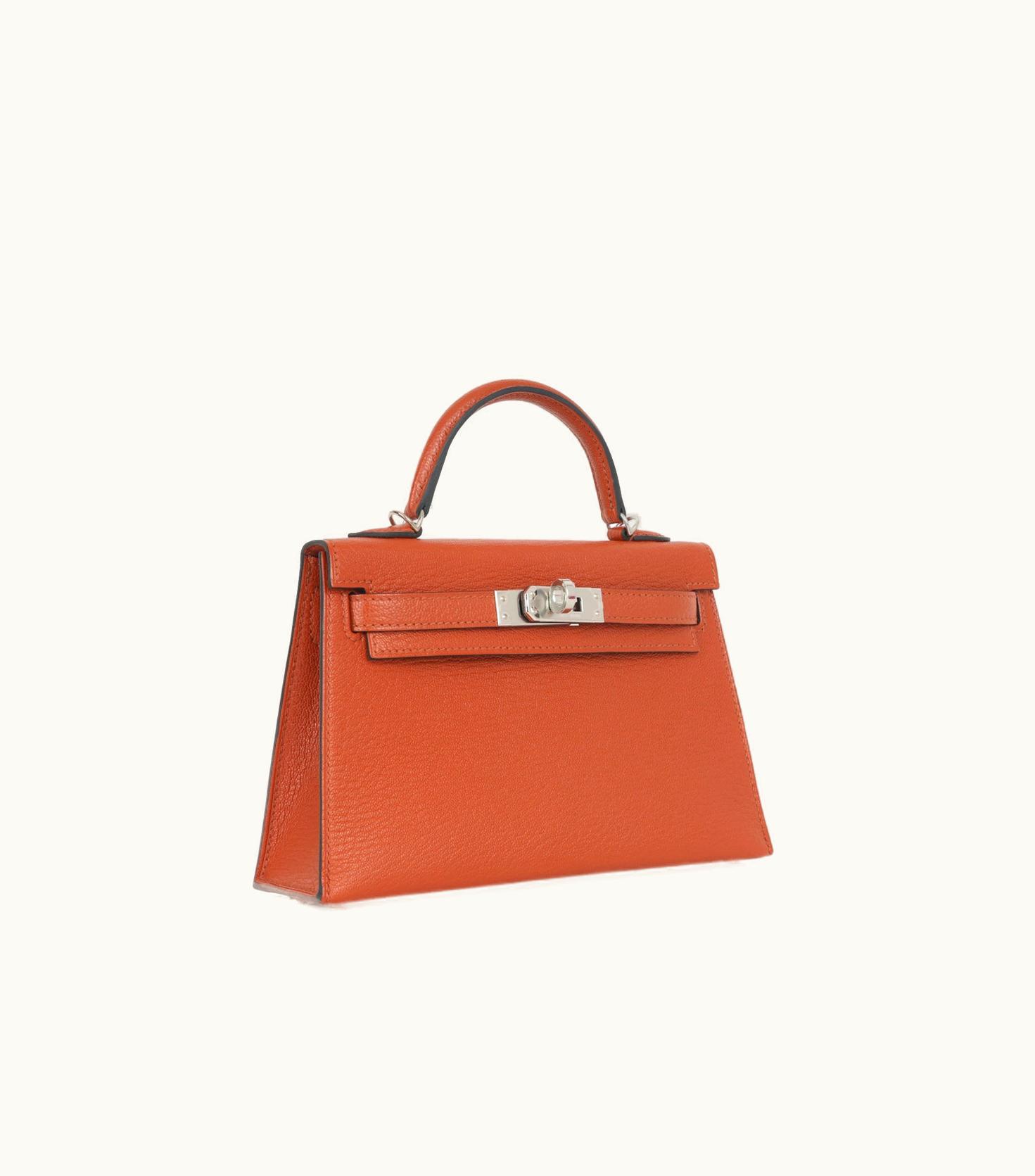 Hermès Hermès Kelly 20cm Mini - Cuivre - Clemence - Sellier - Palladium (PHW)