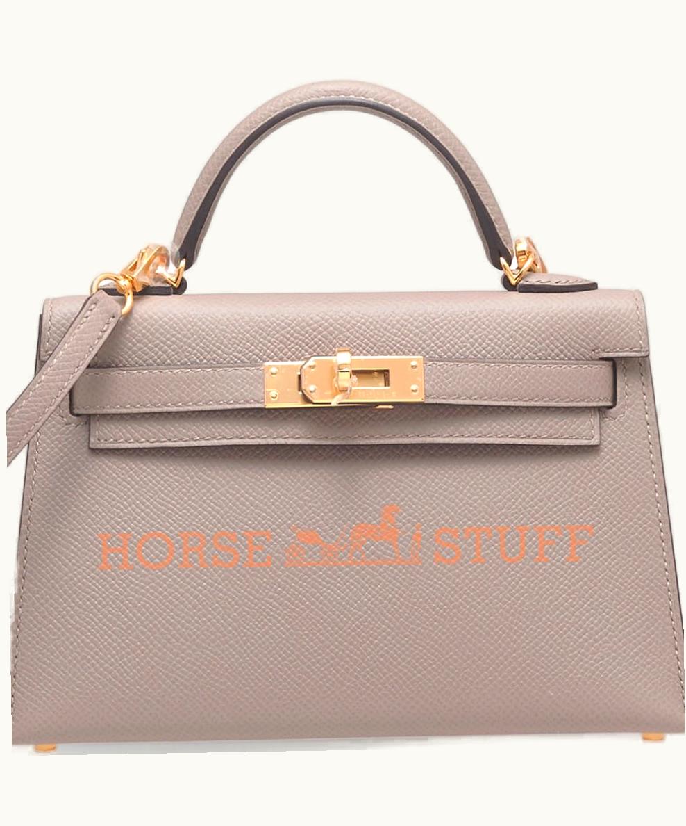 Hermès Hermès Kelly 20cm Mini - Gris Tourterelle - Epsom - Sellier - Gold (GHW)