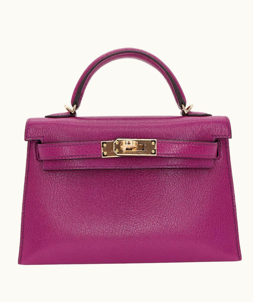 Hermès Hermès Kelly 20cm Mini - Anemone - Swift - Sellier - Gold (GHW)